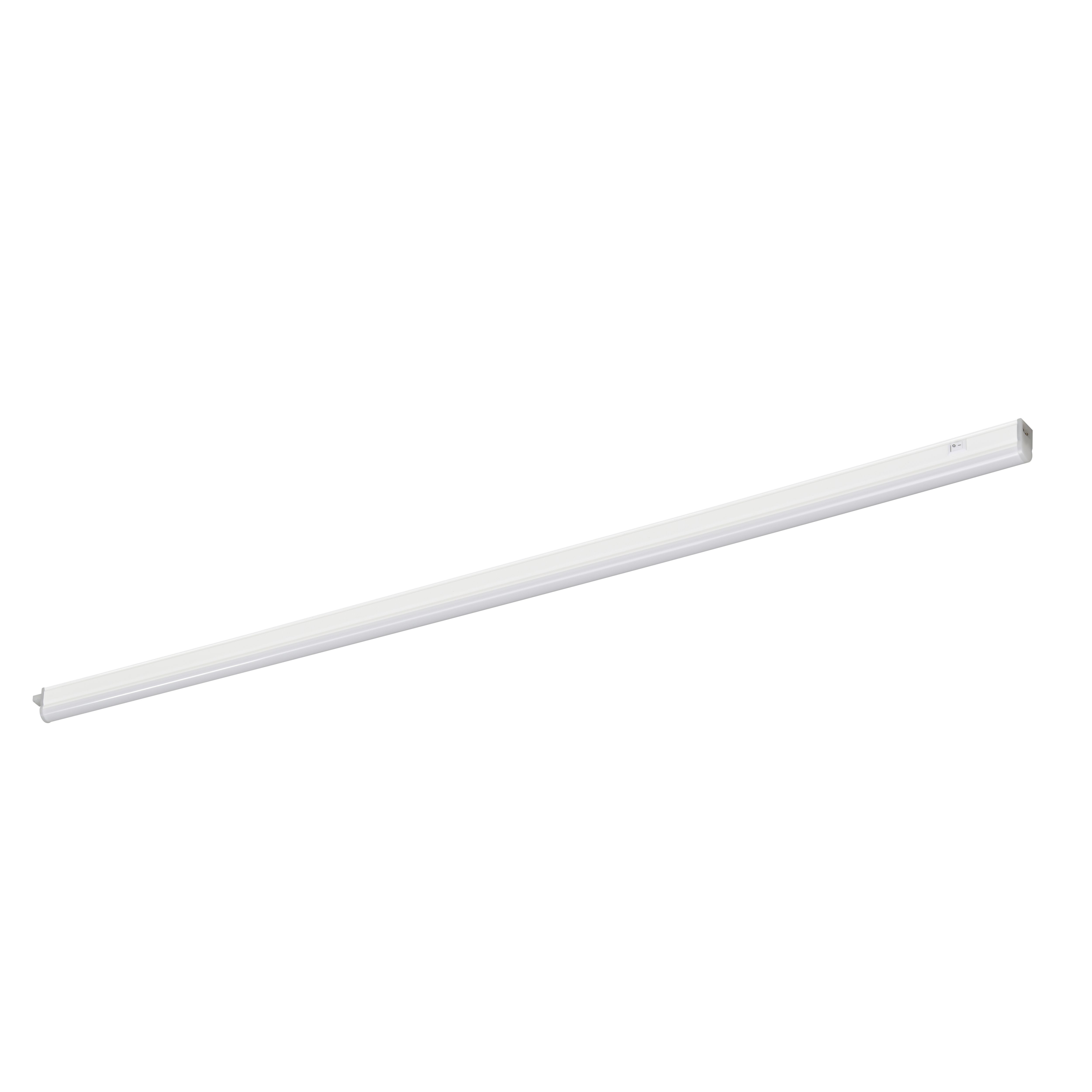 GoodHome Periera White Mains-powered LED Neutral white Under cabinet light - IP20 (L)1112mm (W)24mm