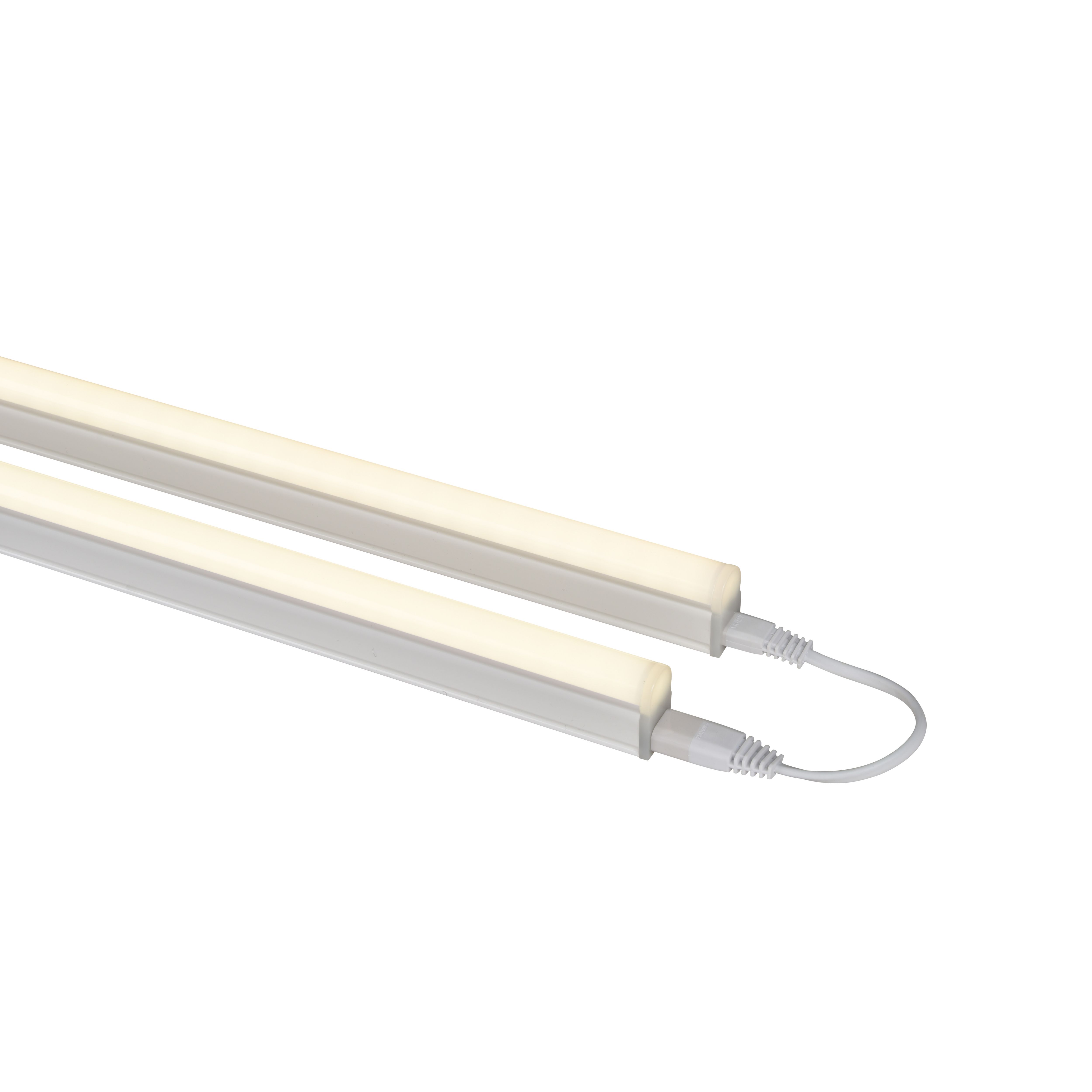 GoodHome Periera White Mains-powered LED Neutral white Under cabinet light - IP20 (L)1112mm (W)24mm