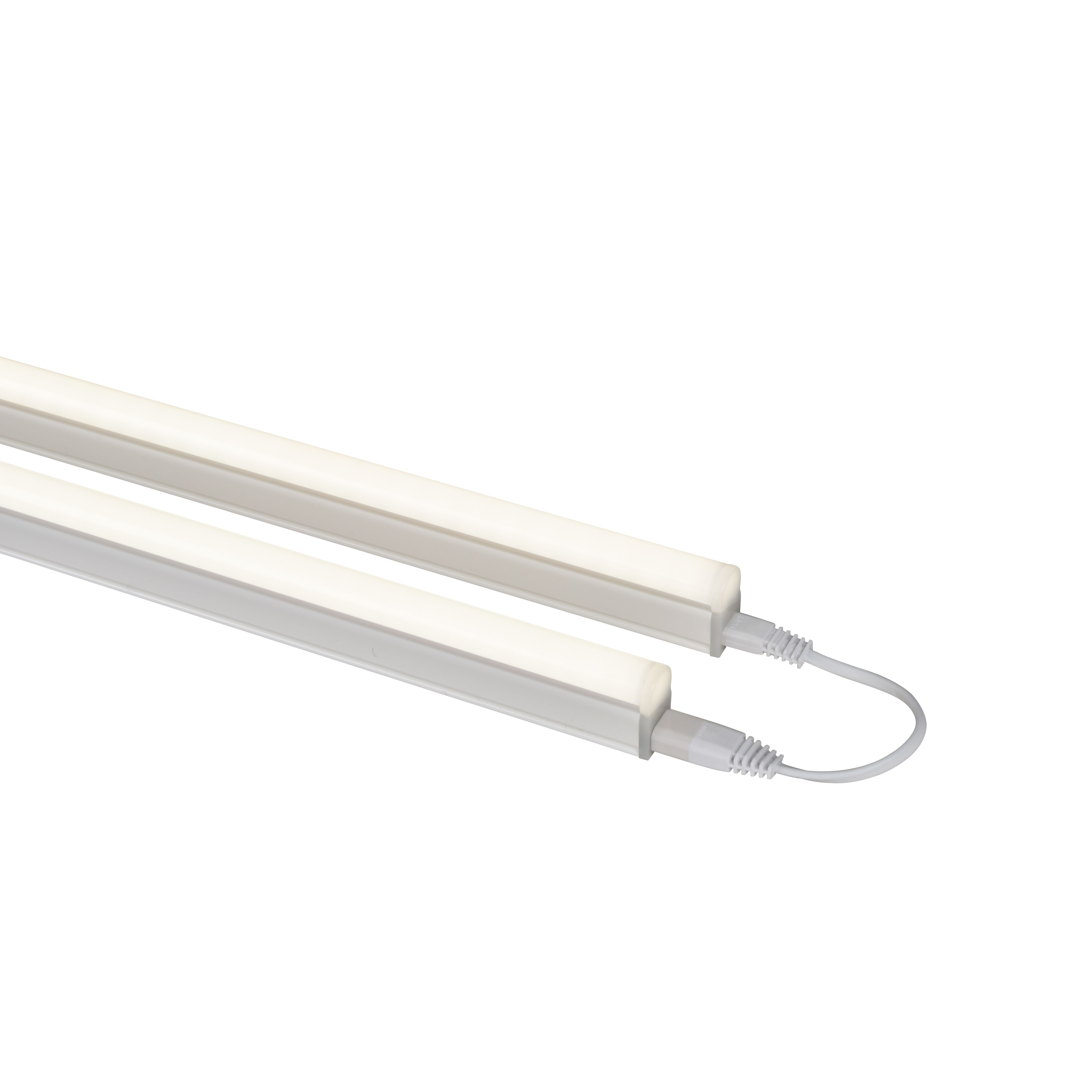 GoodHome Periera White Mains-powered LED Neutral white Under cabinet light - IP20 (L)1112mm (W)24mm