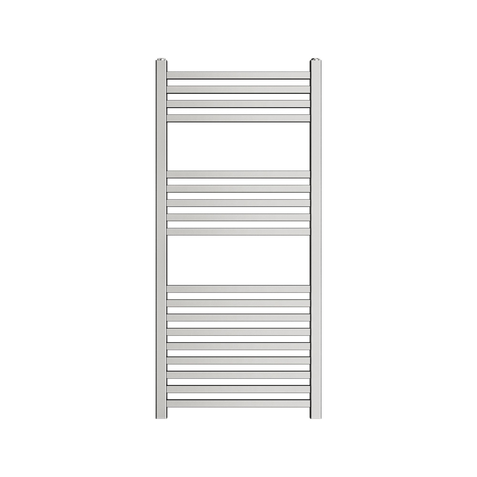 GoodHome Petworth Vertical Flat Towel radiator (W)450mm x (H)974mm
