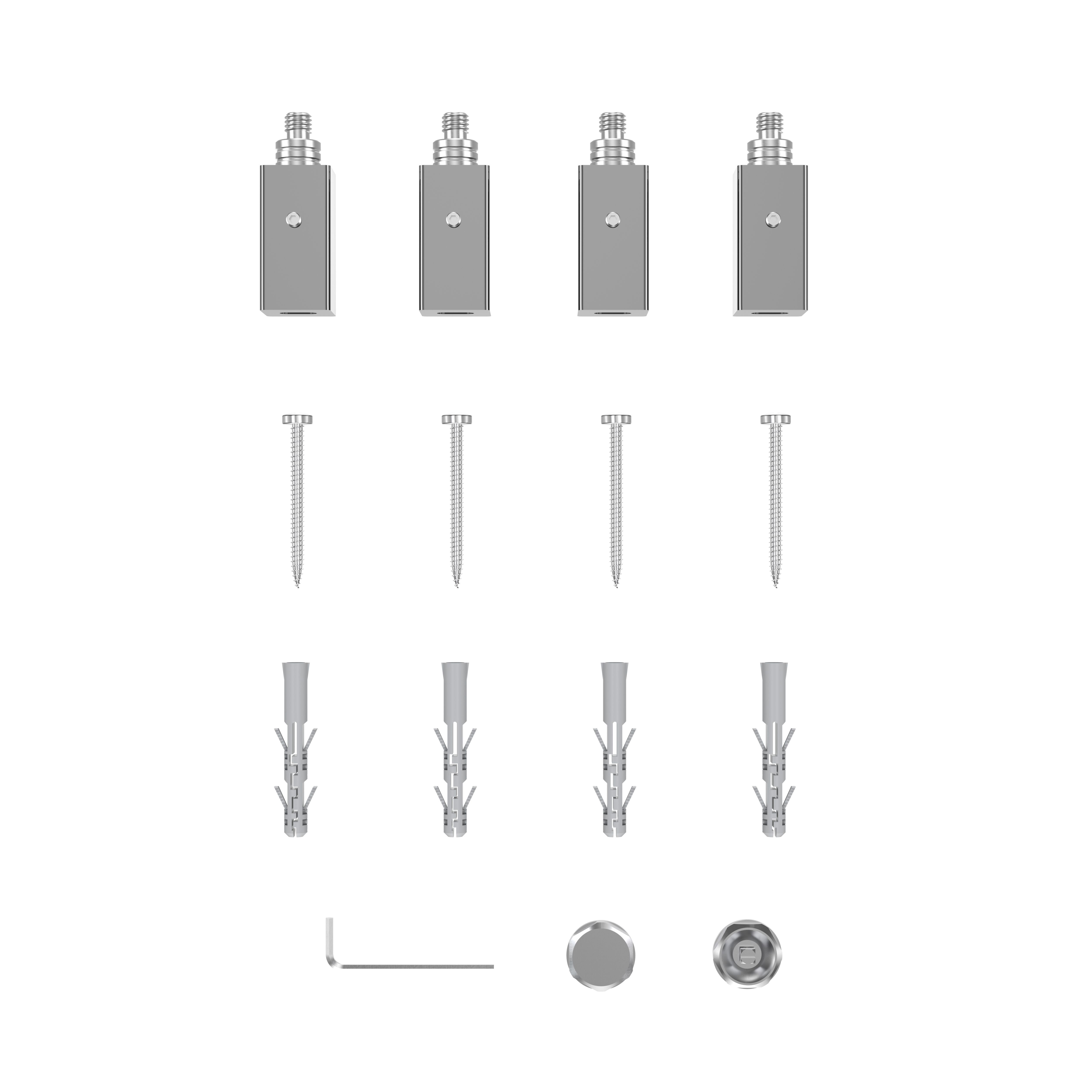 GoodHome Petworth Vertical Flat Towel radiator (W)450mm x (H)974mm