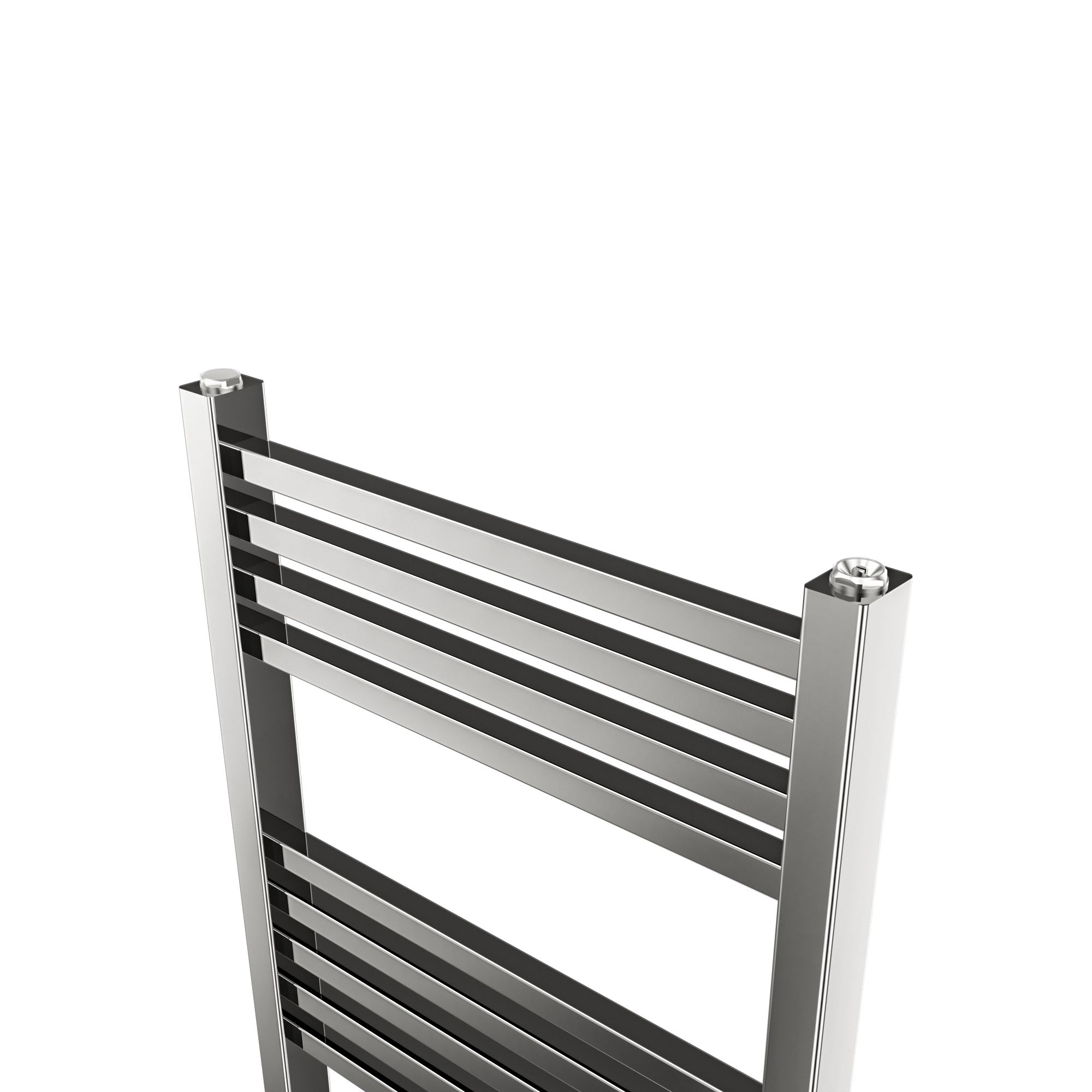 GoodHome Petworth Vertical Flat Towel radiator (W)450mm x (H)974mm