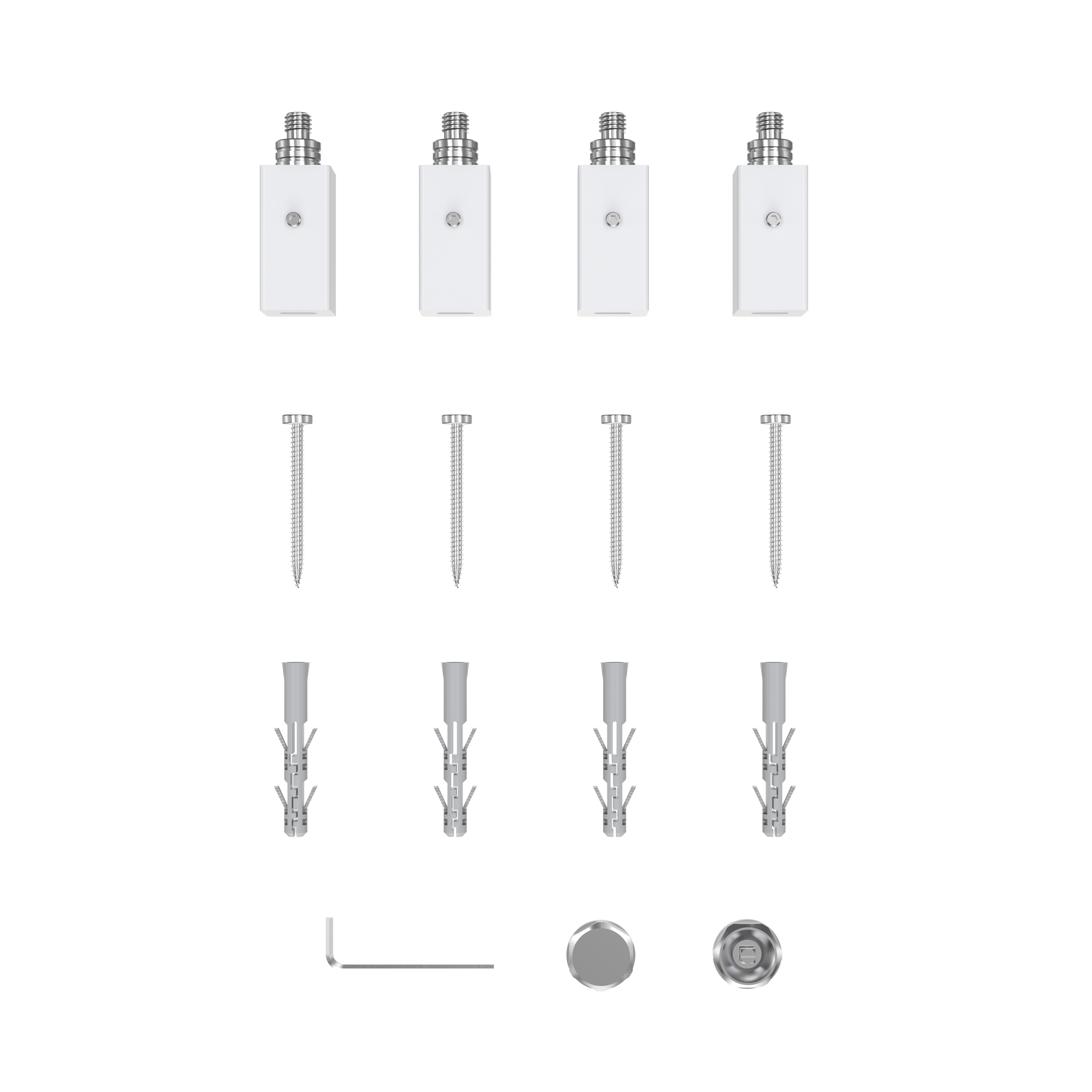 GoodHome Petworth, White Chrome effect Vertical Flat Towel radiator (W)450mm x (H)974mm