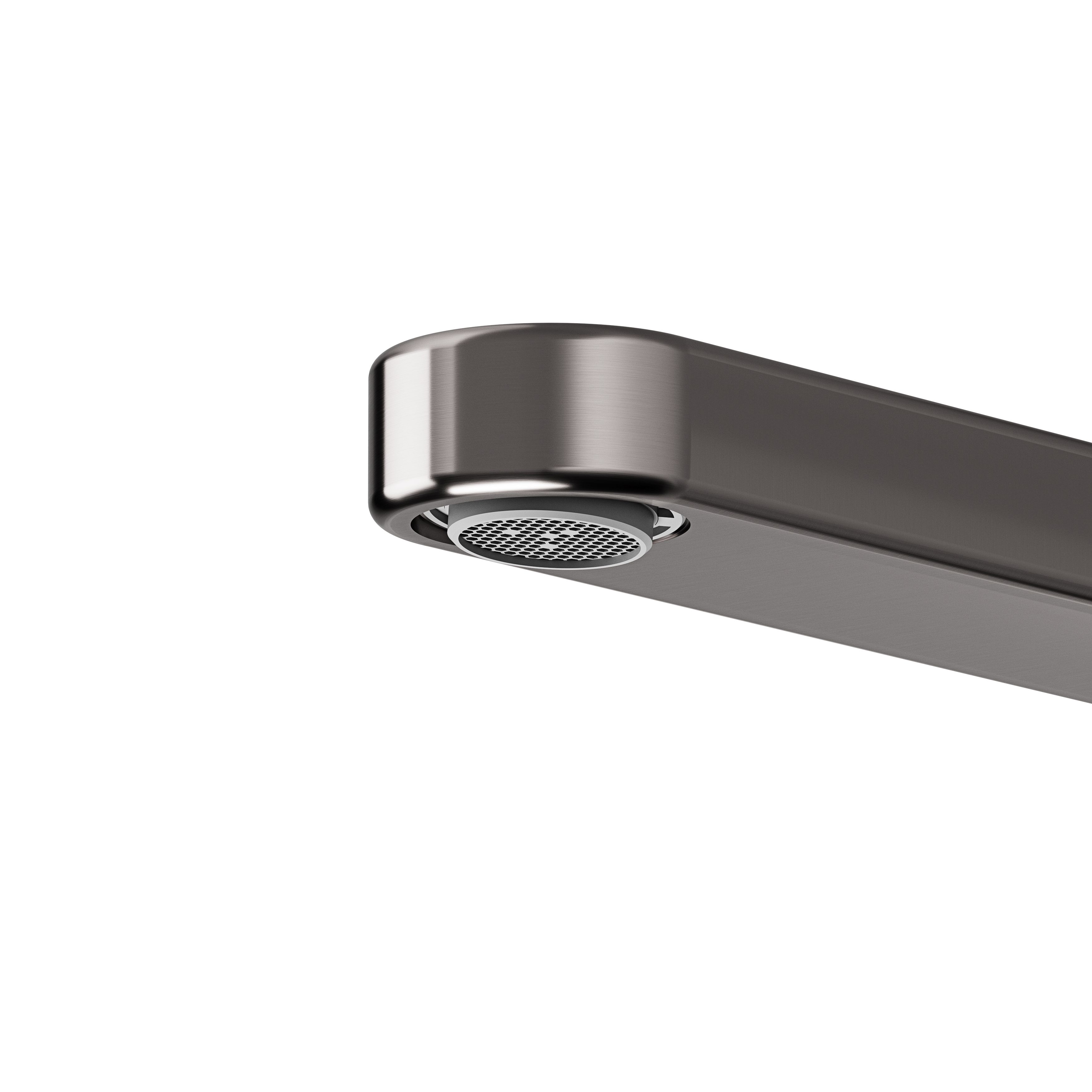 GoodHome Phoran Black Titanium effect Kitchen Top lever Tap