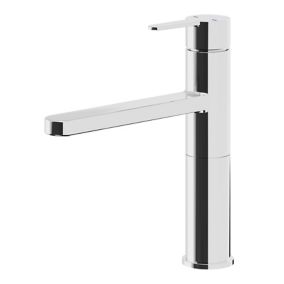 GoodHome Phoran Chrome-plated Kitchen Top lever Tap