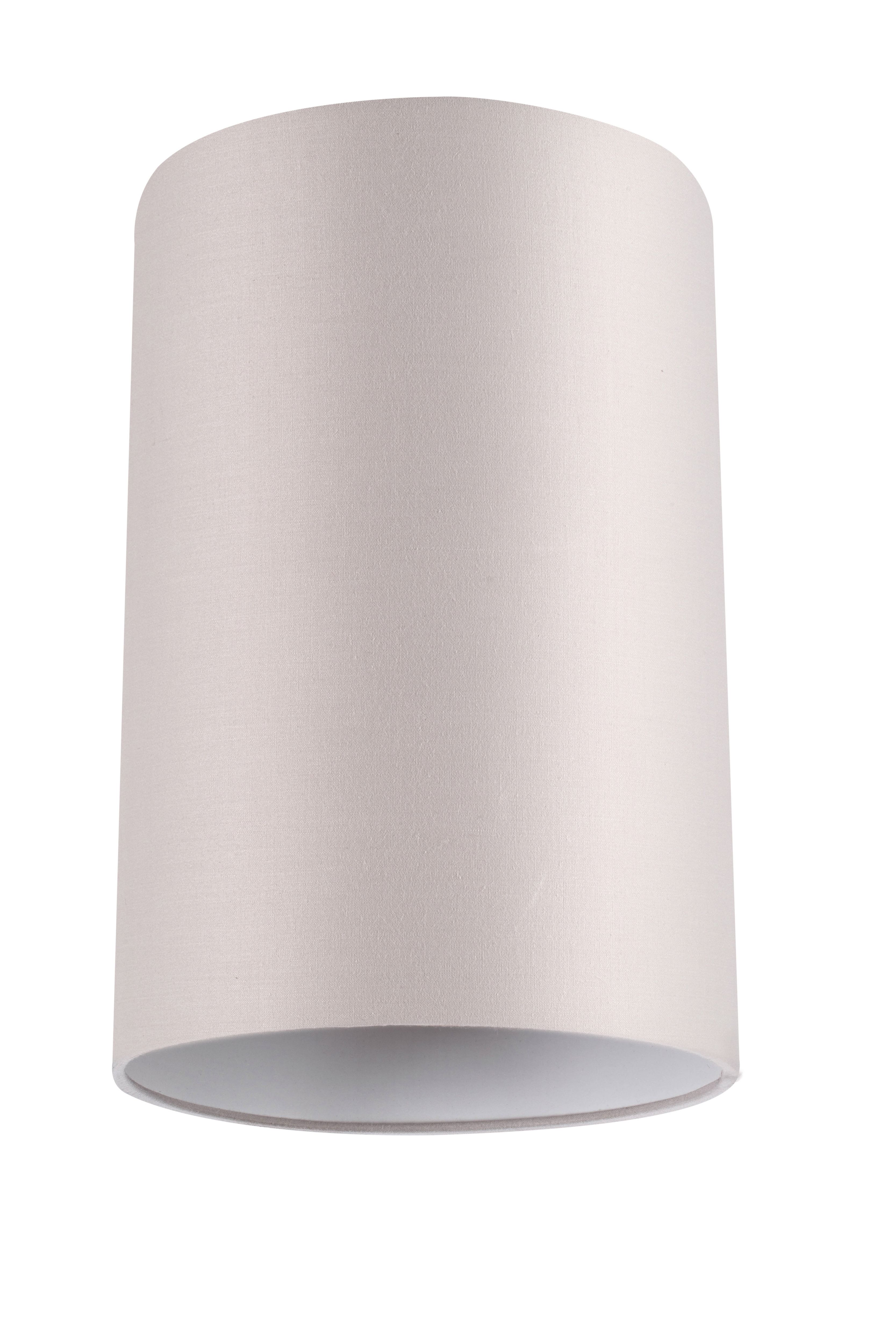 GoodHome Pibrock Light grey Fabric dyed Light shade (D)20cm