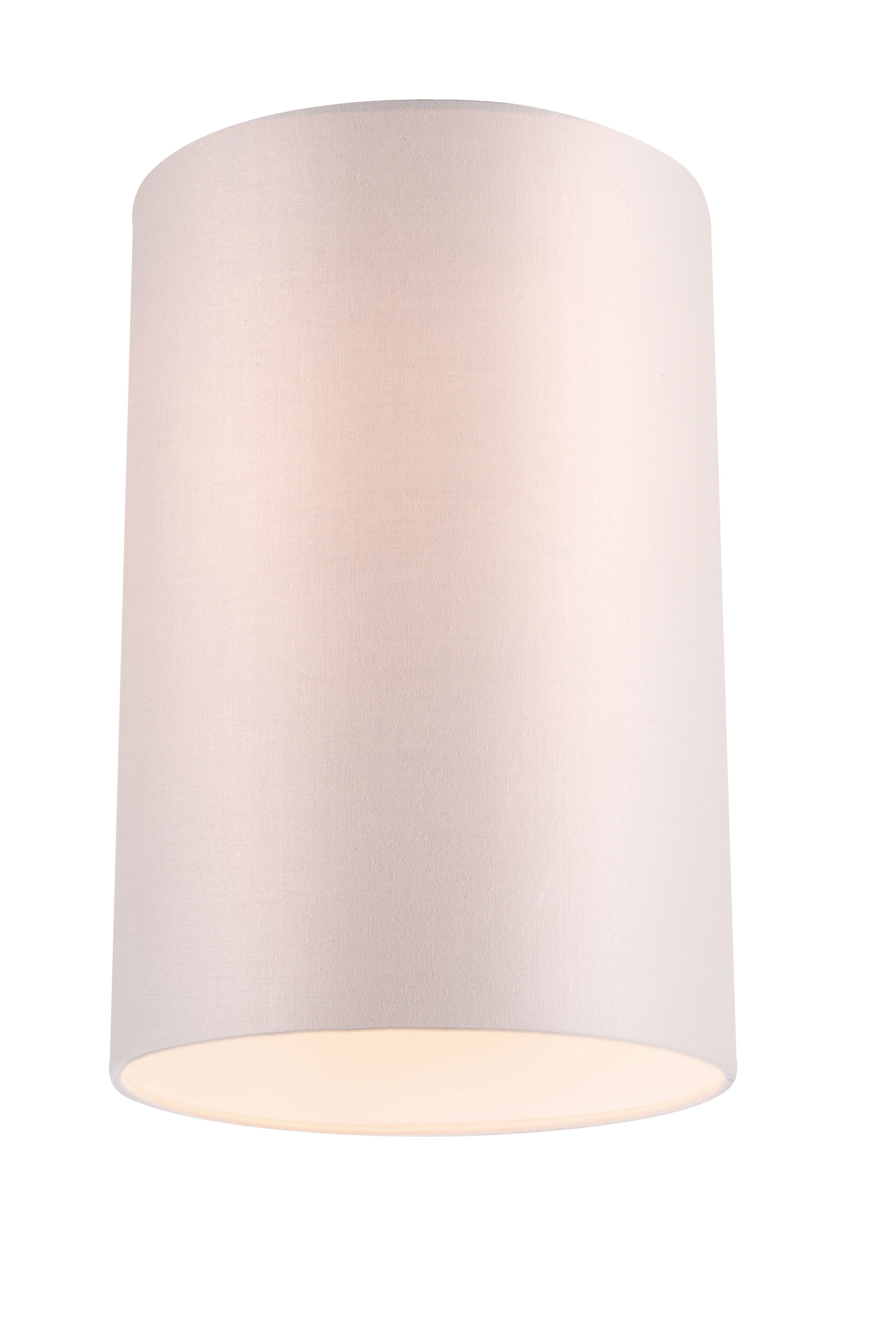 GoodHome Pibrock Light grey Fabric dyed Light shade (D)20cm
