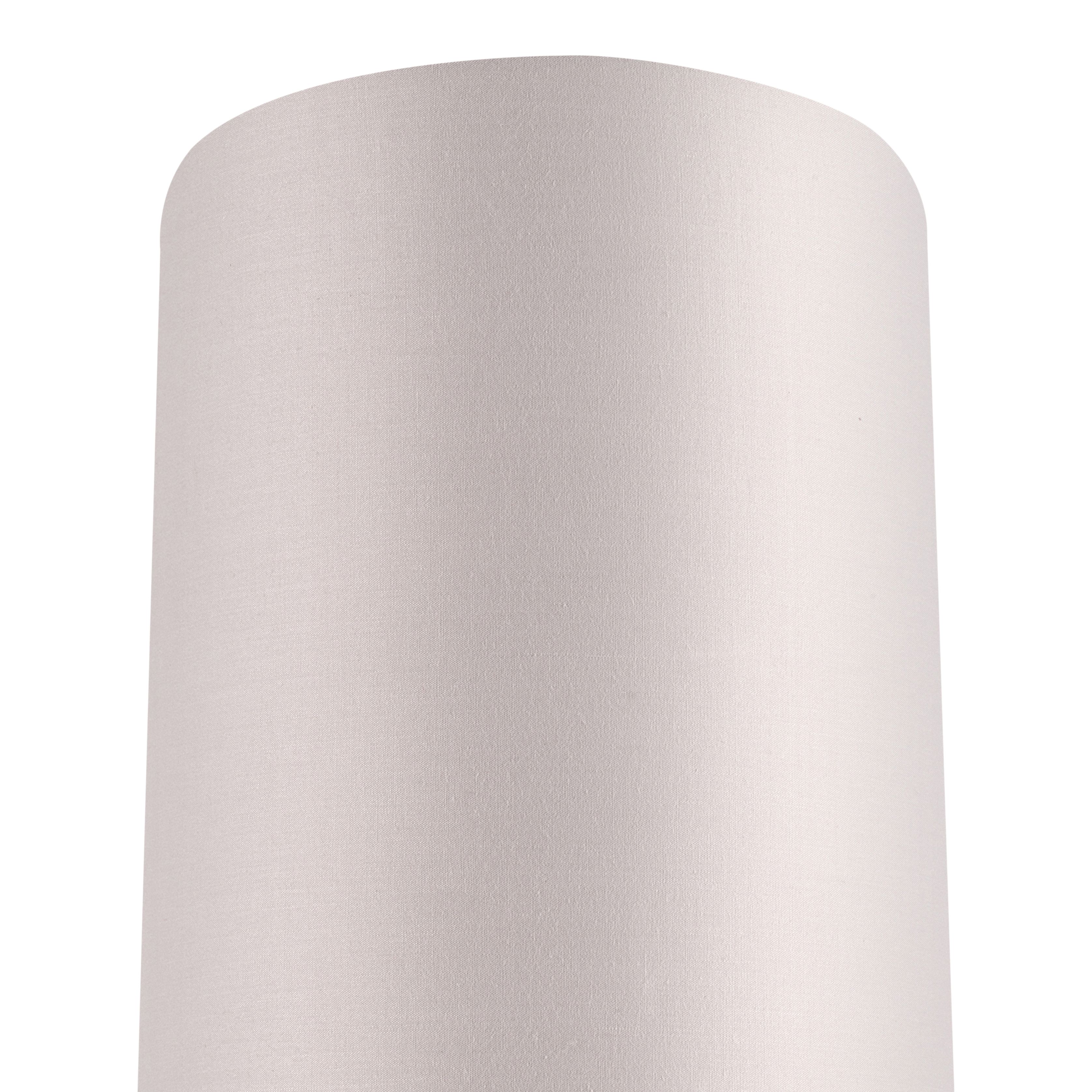 GoodHome Pibrock Light grey Fabric dyed Light shade (D)20cm