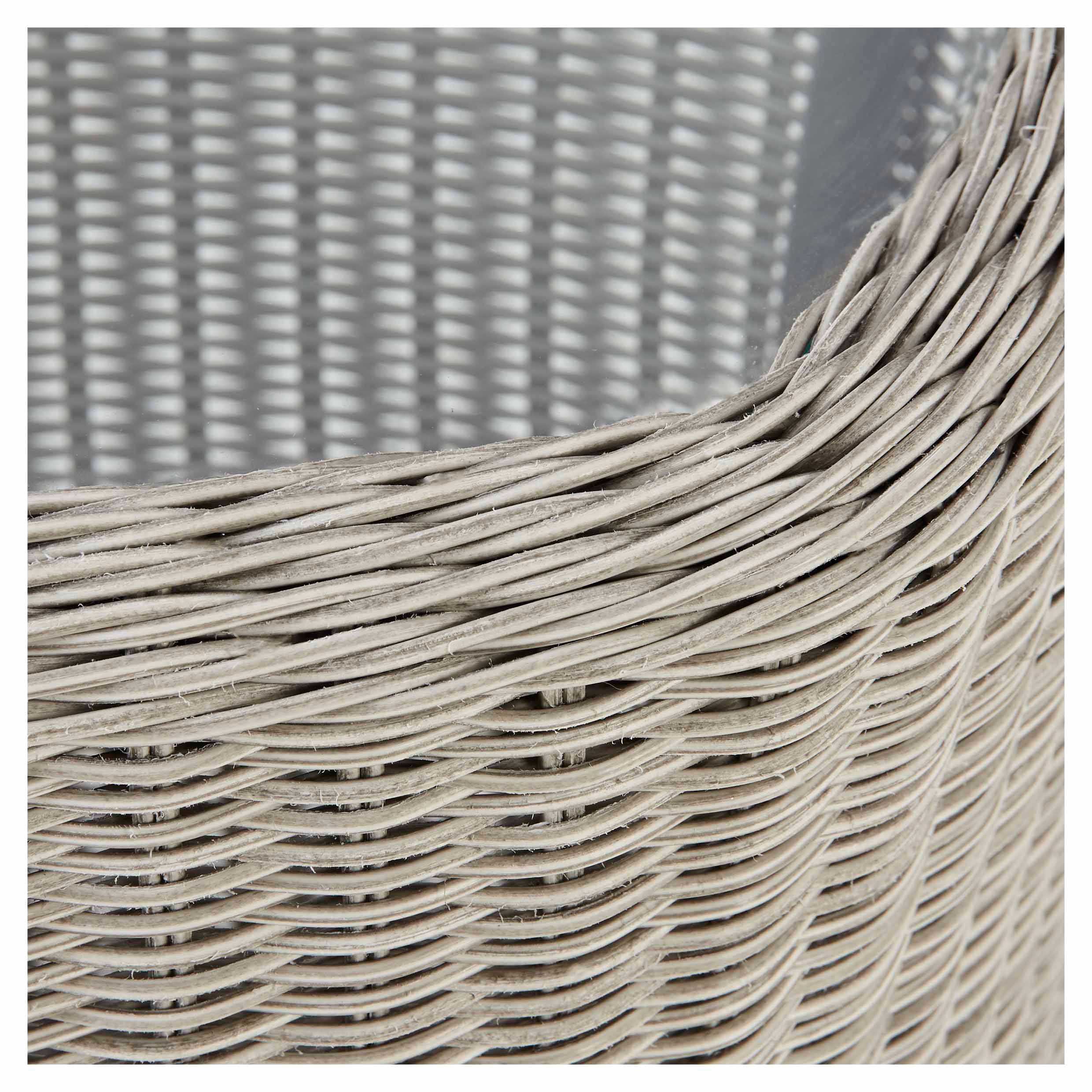 GoodHome Pilares Sand Rattan effect 2 seater Garden furniture set