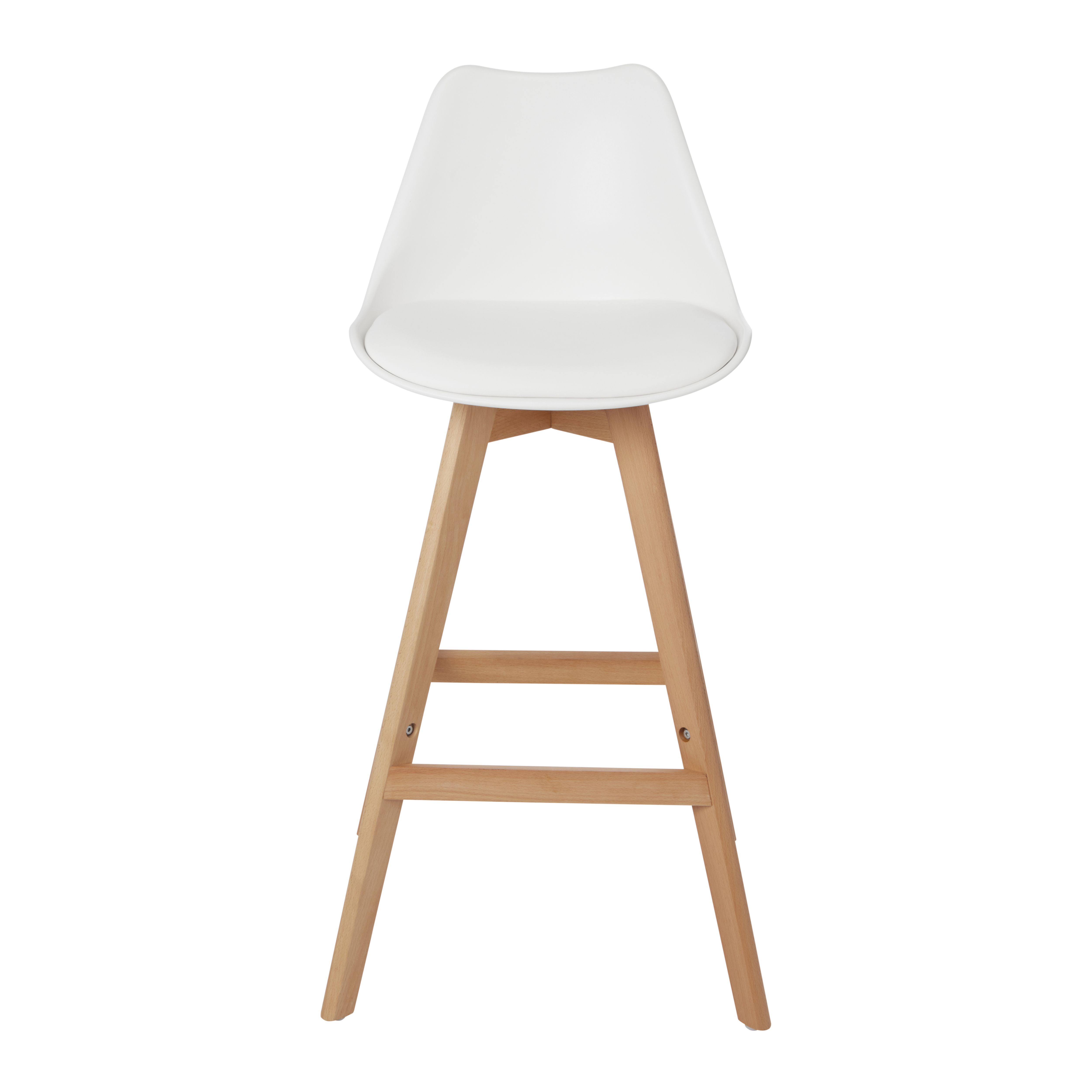 GoodHome Pitaya White Bar stool