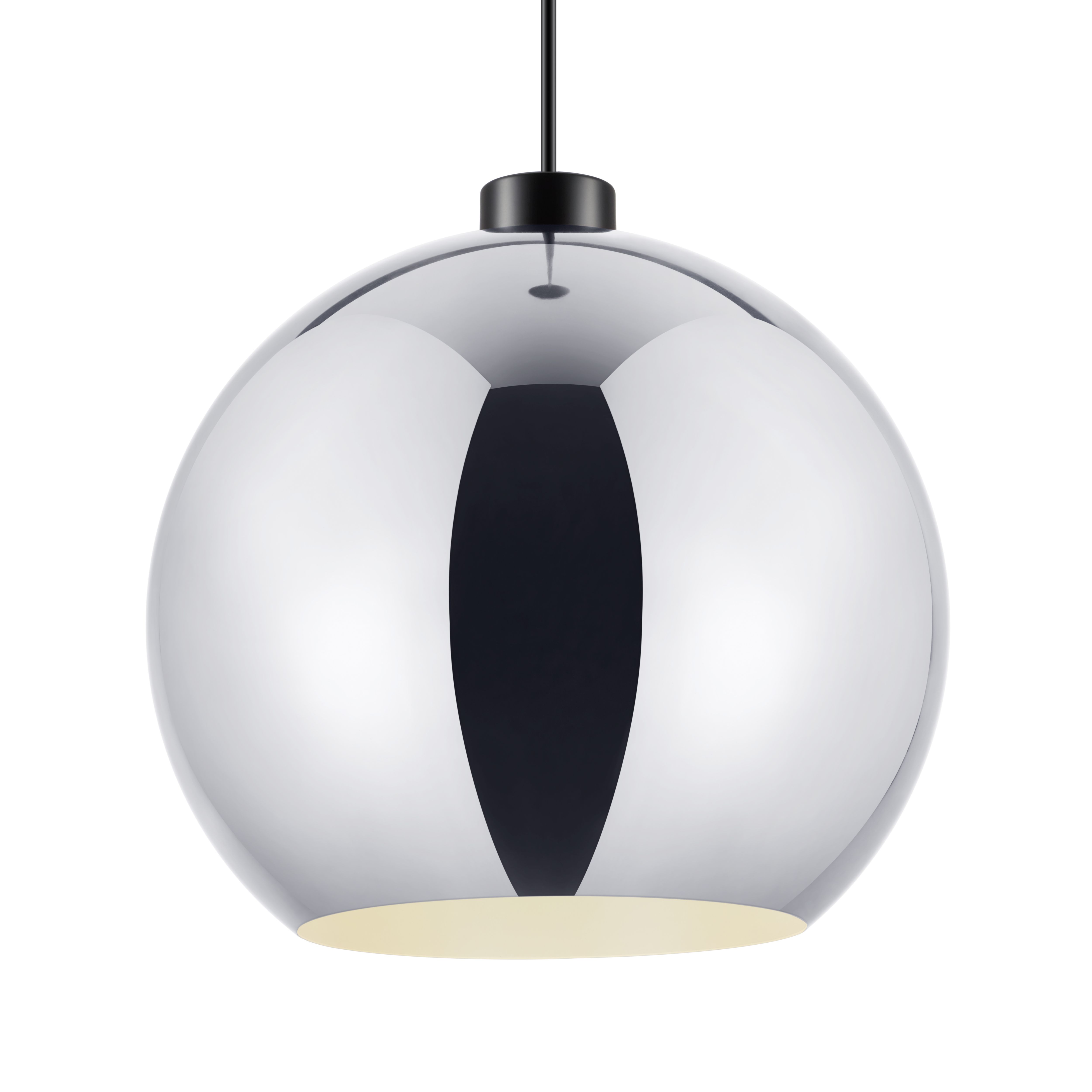 GoodHome Pocyon Chrome effect Light shade (D)28cm
