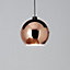 GoodHome Pocyon Copper effect Light shade (D)28cm