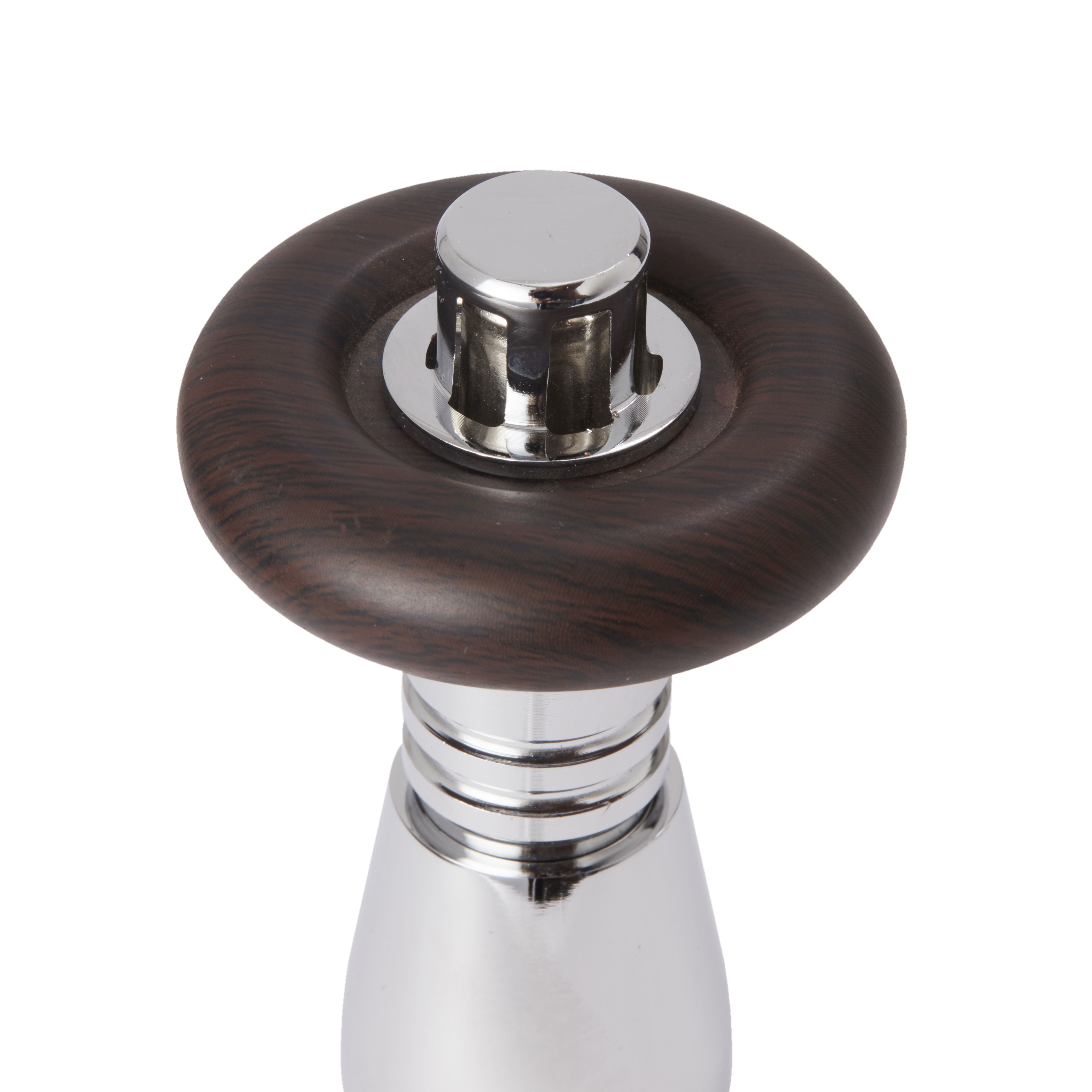 GoodHome Polished Silver Angled Thermostatic Radiator valve & lockshield (Dia)15mm x ½"