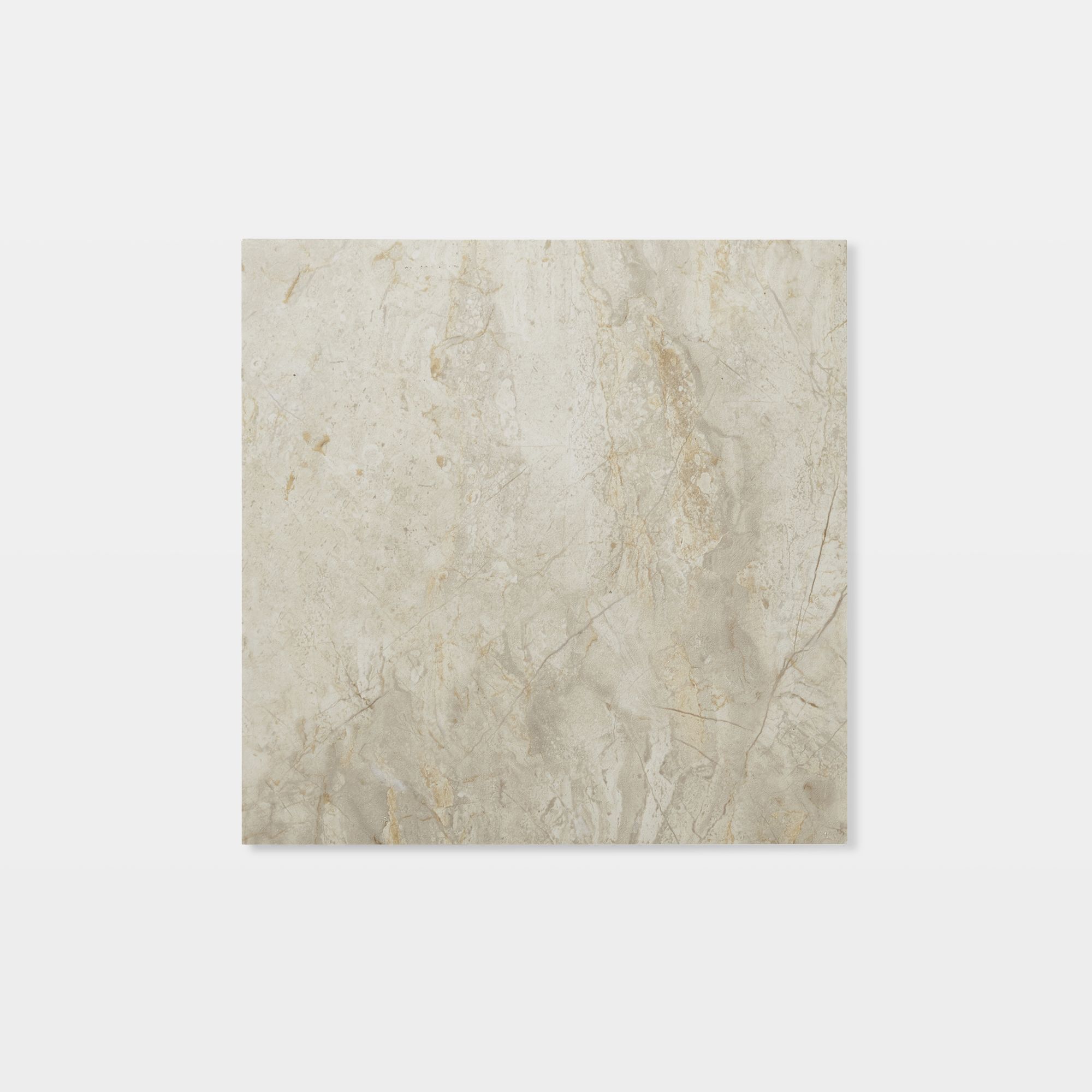 GoodHome Poprock Beige Tile Marble effect Self adhesive Vinyl tile, Pack of 14
