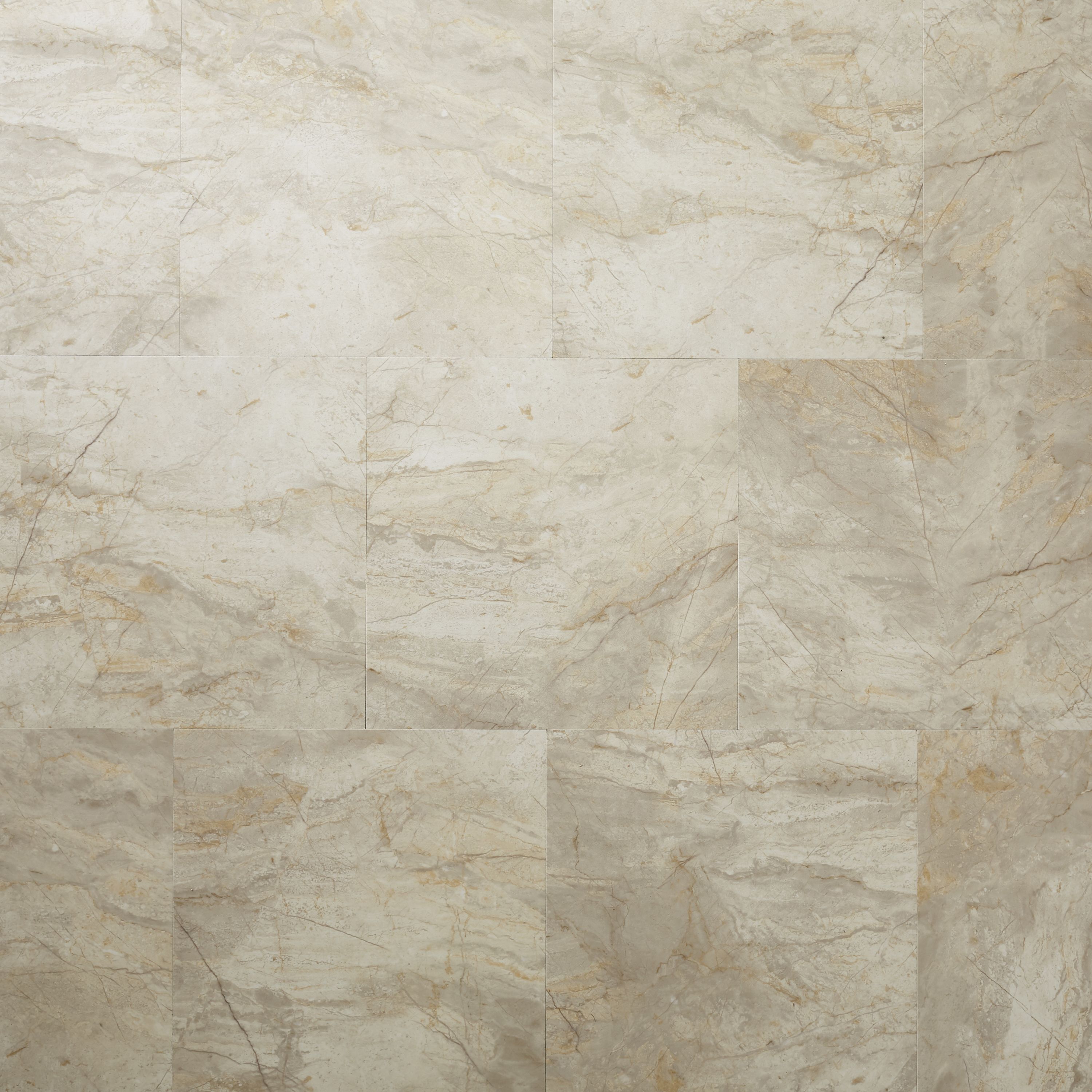 GoodHome Poprock Beige Tile Marble effect Self adhesive Vinyl tile, Pack of 14