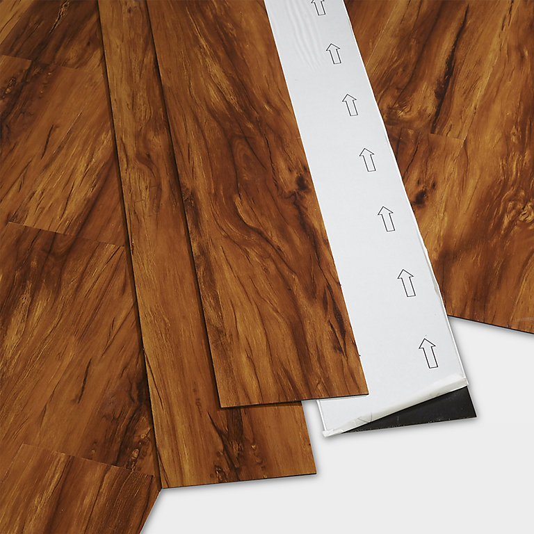 Goodhome Poprock Dolce Wood Planks, Self Stick Vinyl Floor Planks