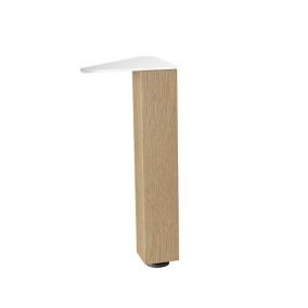 GoodHome Portloe (H)230mm Wood Adjustable Cabinet legs, Pack of 2