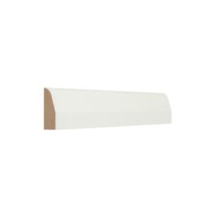 GoodHome Primed White MDF Chamfered Architrave (L)2.1m (W)69mm (T)14.5mm