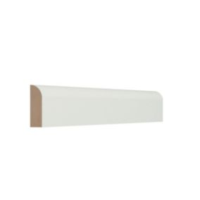 GoodHome Primed White MDF Round Architrave (L)2.1m (W)69mm (T)14.5mm