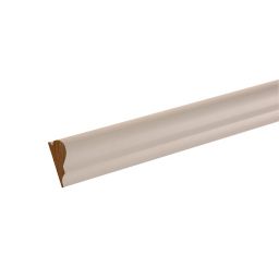 GoodHome Primed White MDF Torus Softwood Picture rail (L)2.4m (W)44mm (T)18mm 1.62kg