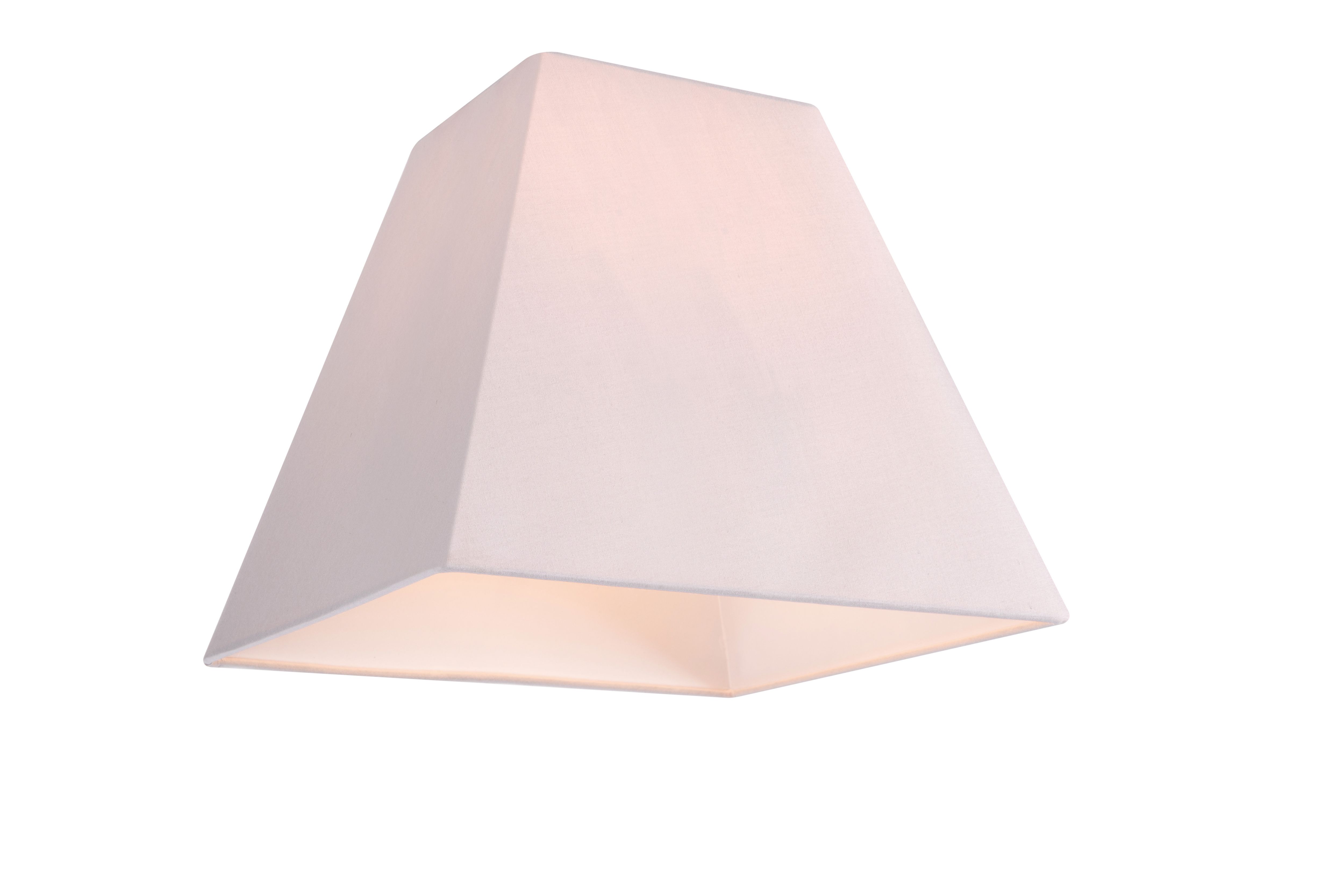 GoodHome Qarnay Light grey Fabric dyed Light shade (D)20cm