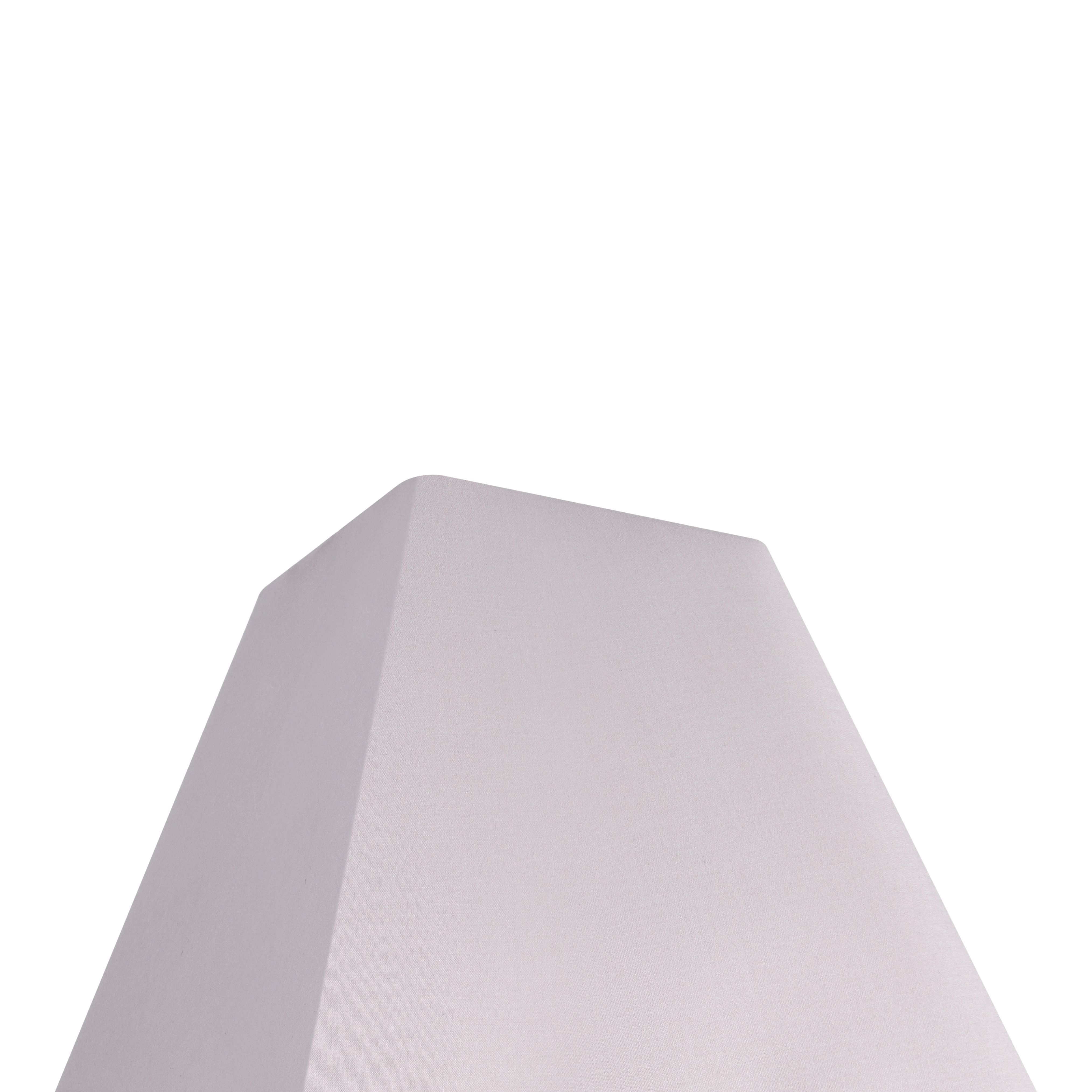 GoodHome Qarnay Light grey Fabric dyed Light shade (D)20cm