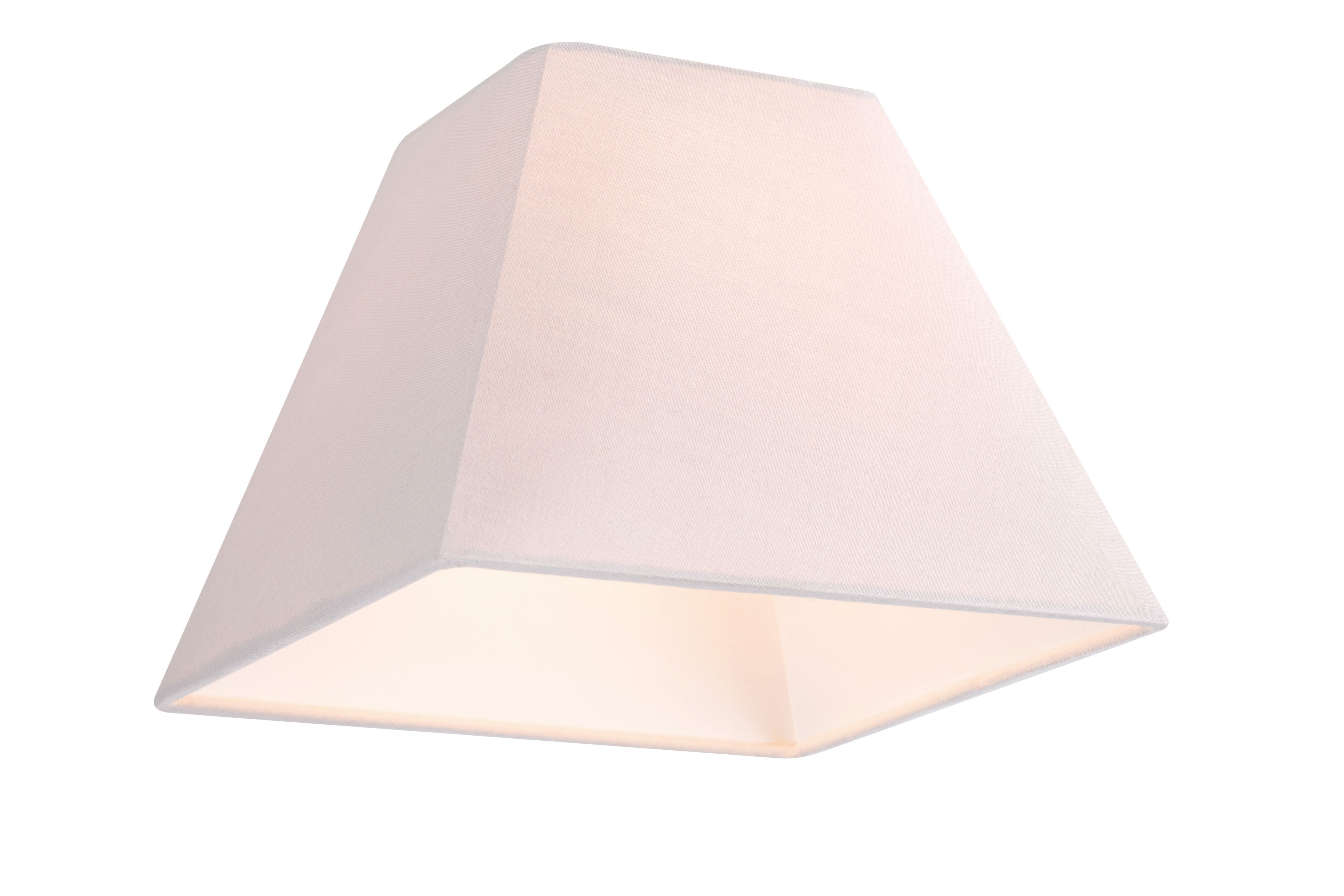 GoodHome Qarnay Light grey Fabric dyed Light shade (D)30cm