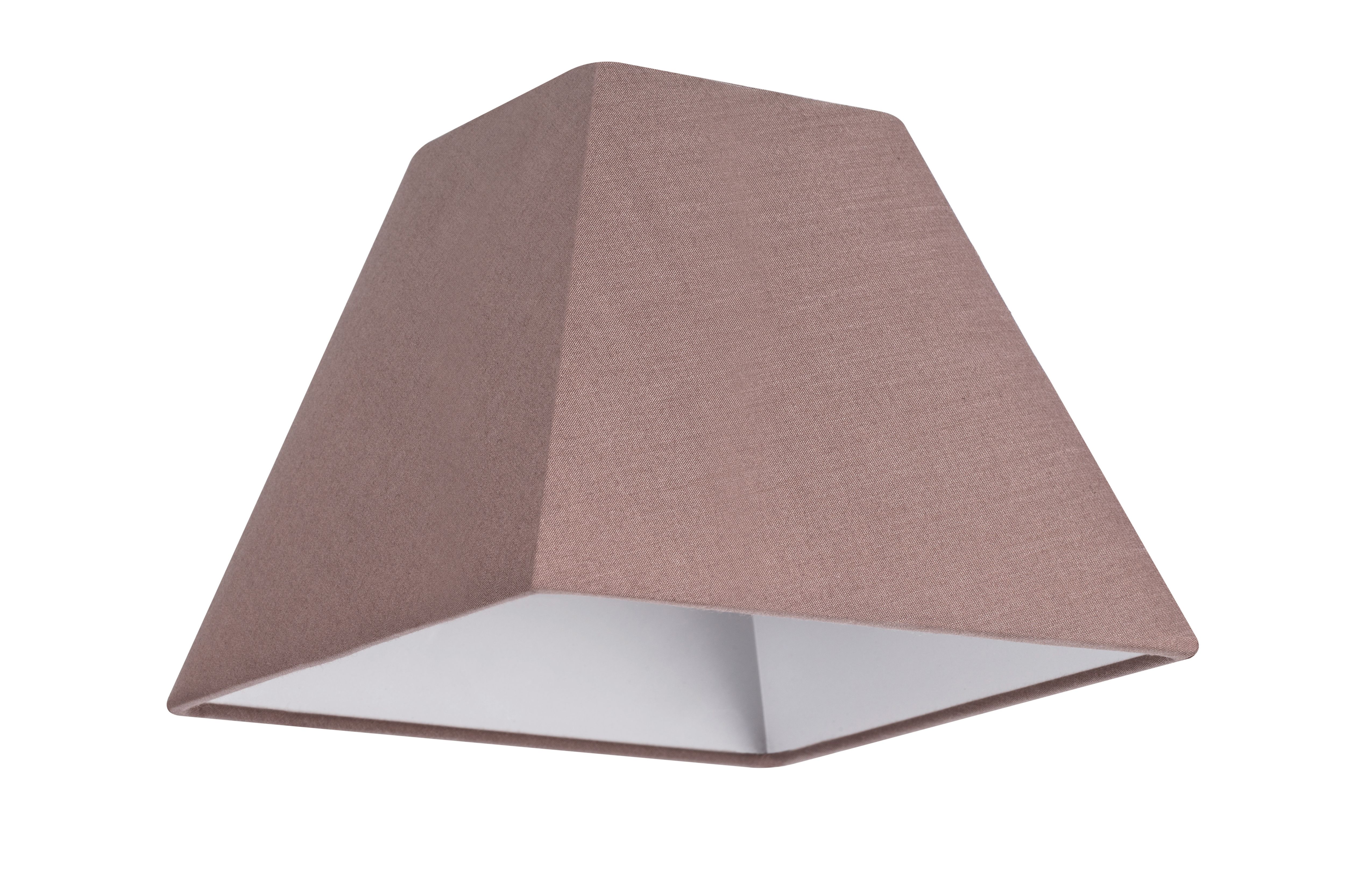 GoodHome Qarnay Taupe Fabric dyed Light shade (D)30cm