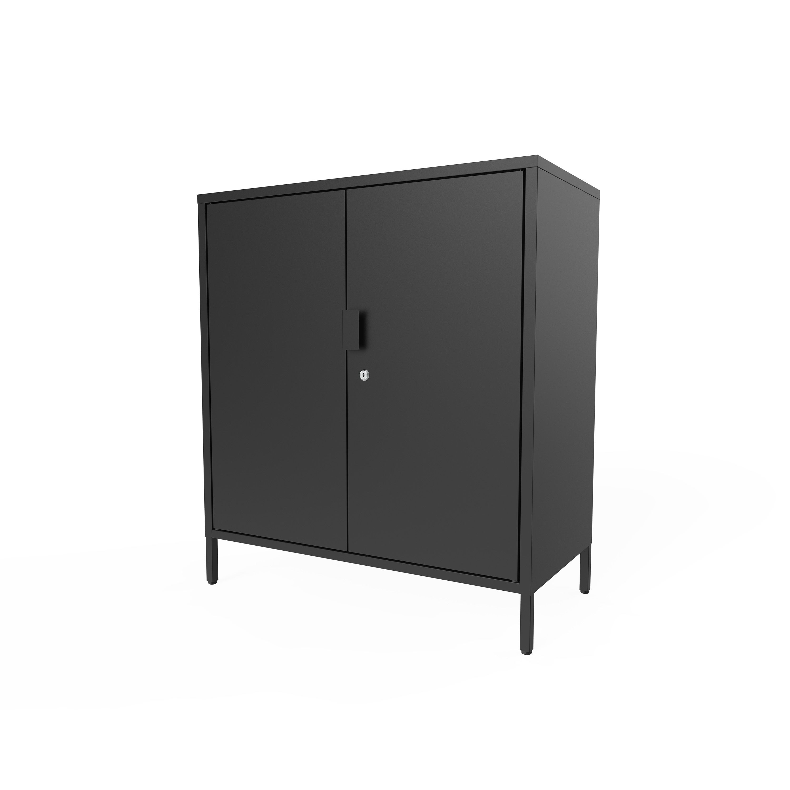 Black utility deals storage cabinet