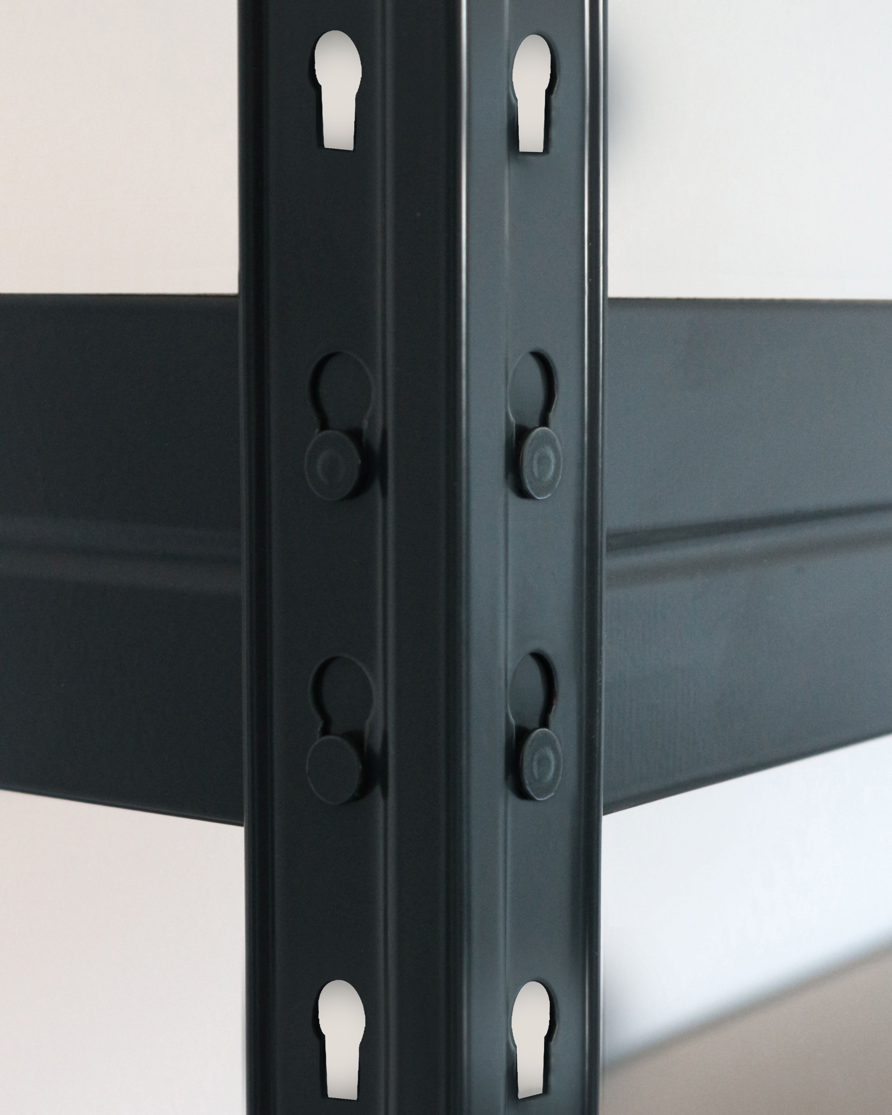 GoodHome Rand 2 shelf HDF & steel Shelving unit (H)900mm (W)970mm (D)600mm