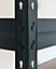 GoodHome Rand 5 shelf HDF & steel Shelving unit (H)1800mm (W)1276mm (D)400mm