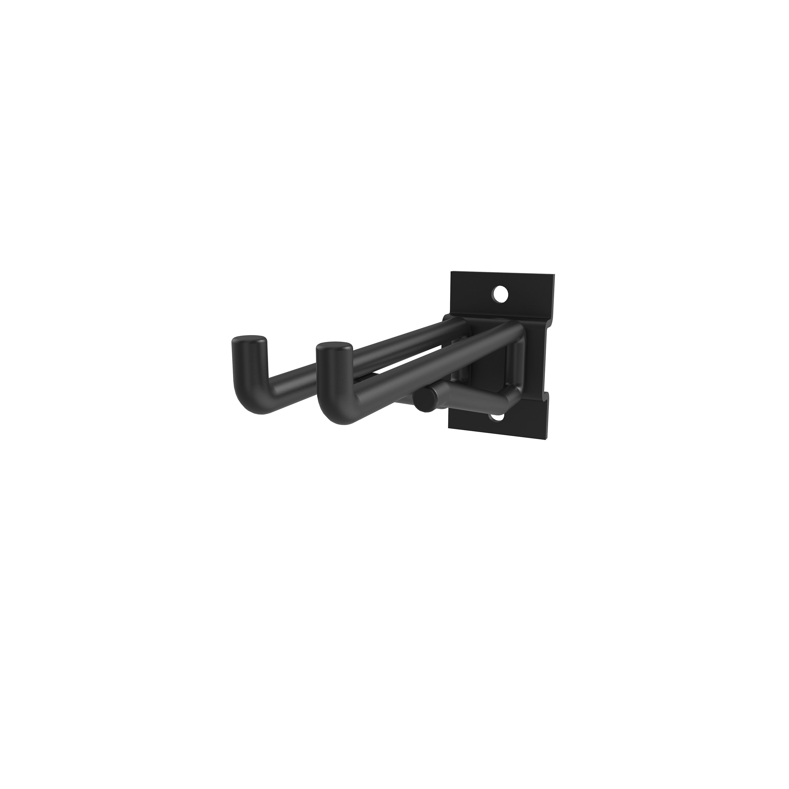 GoodHome Rand Powder-coated Black Medium Tool hook (W)42mm