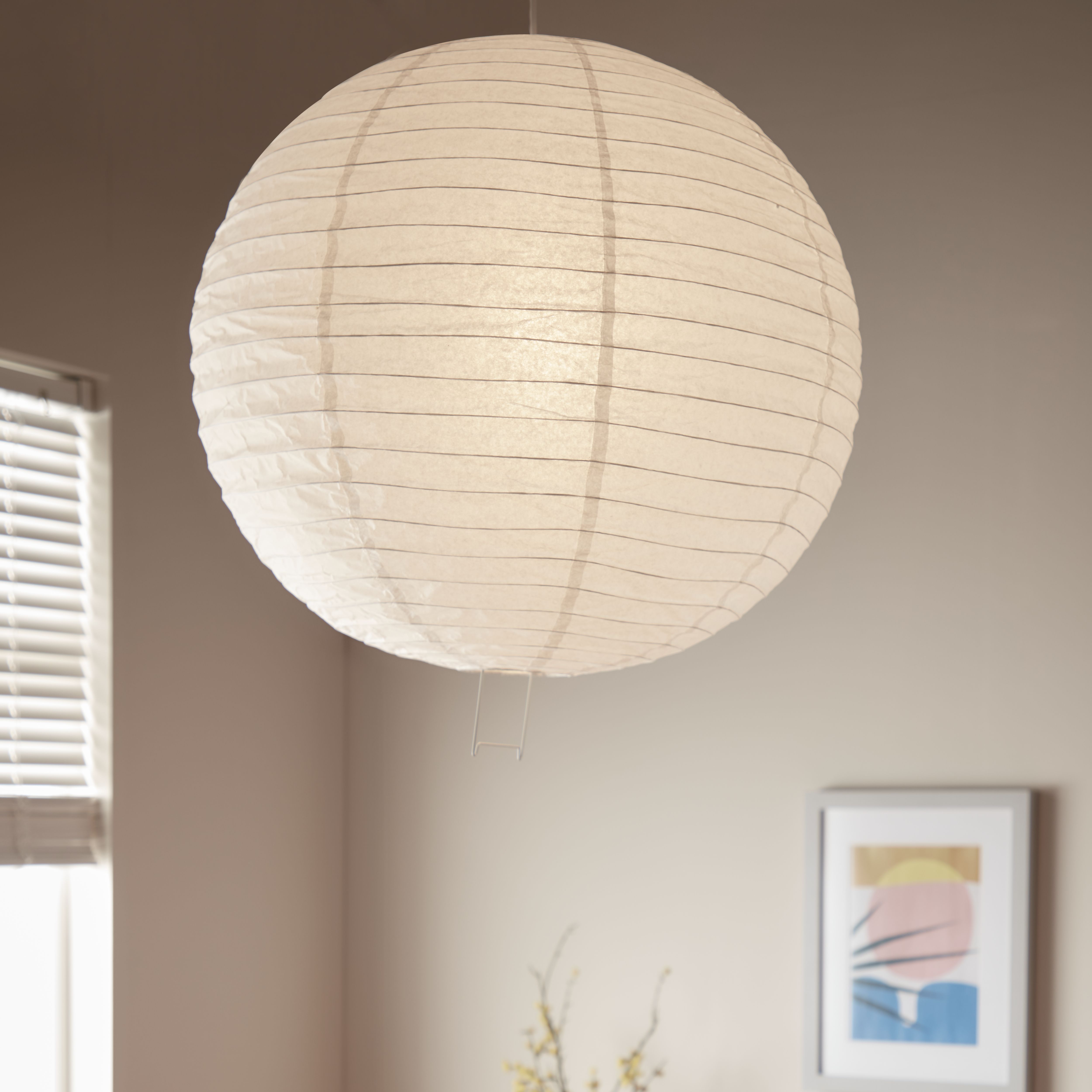 GoodHome Raqis White Light shade (D)58cm