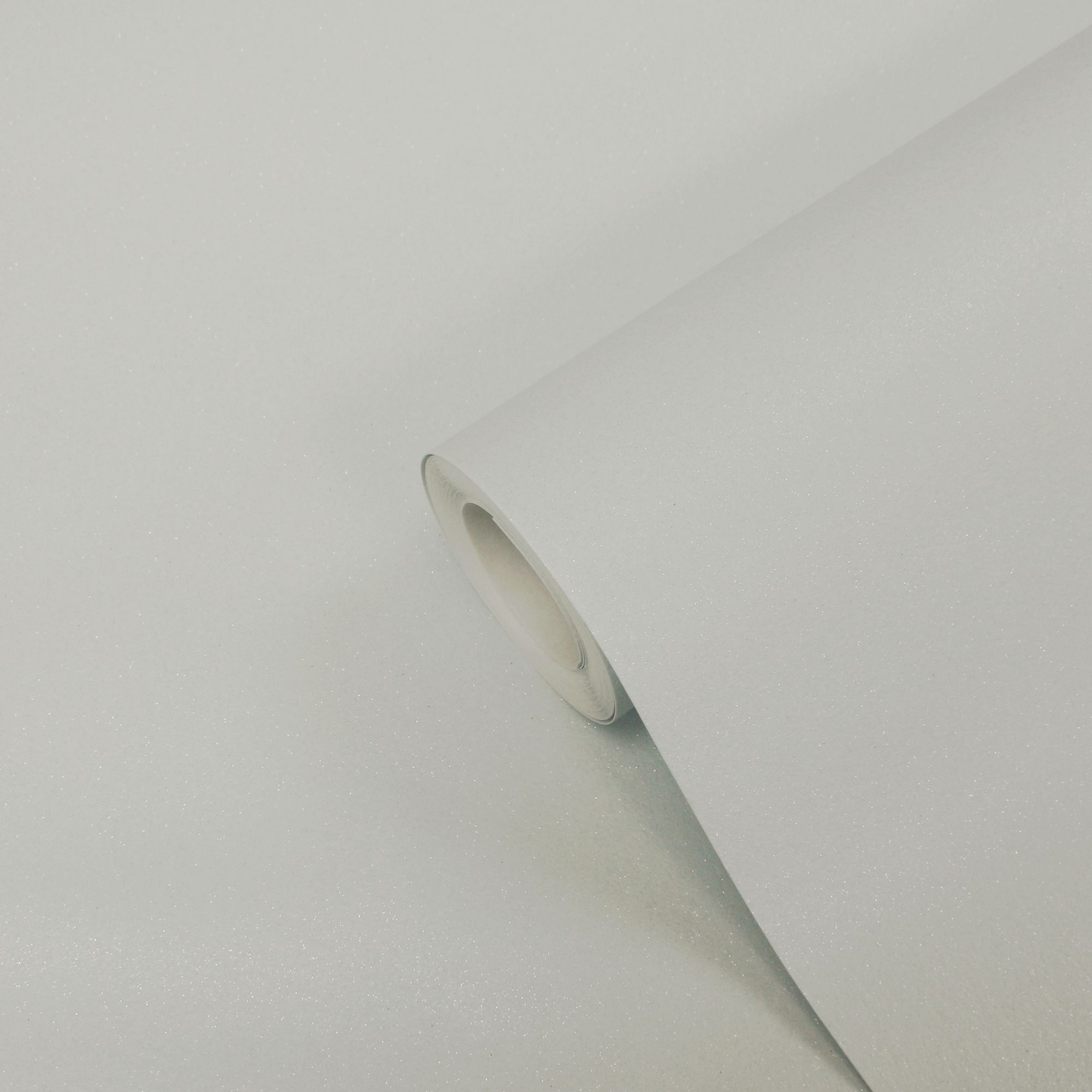 GoodHome Recy White Glitter effect Textured Wallpaper Sample Tradepoint