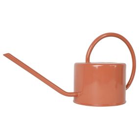 GoodHome Red Steel Watering can 1L