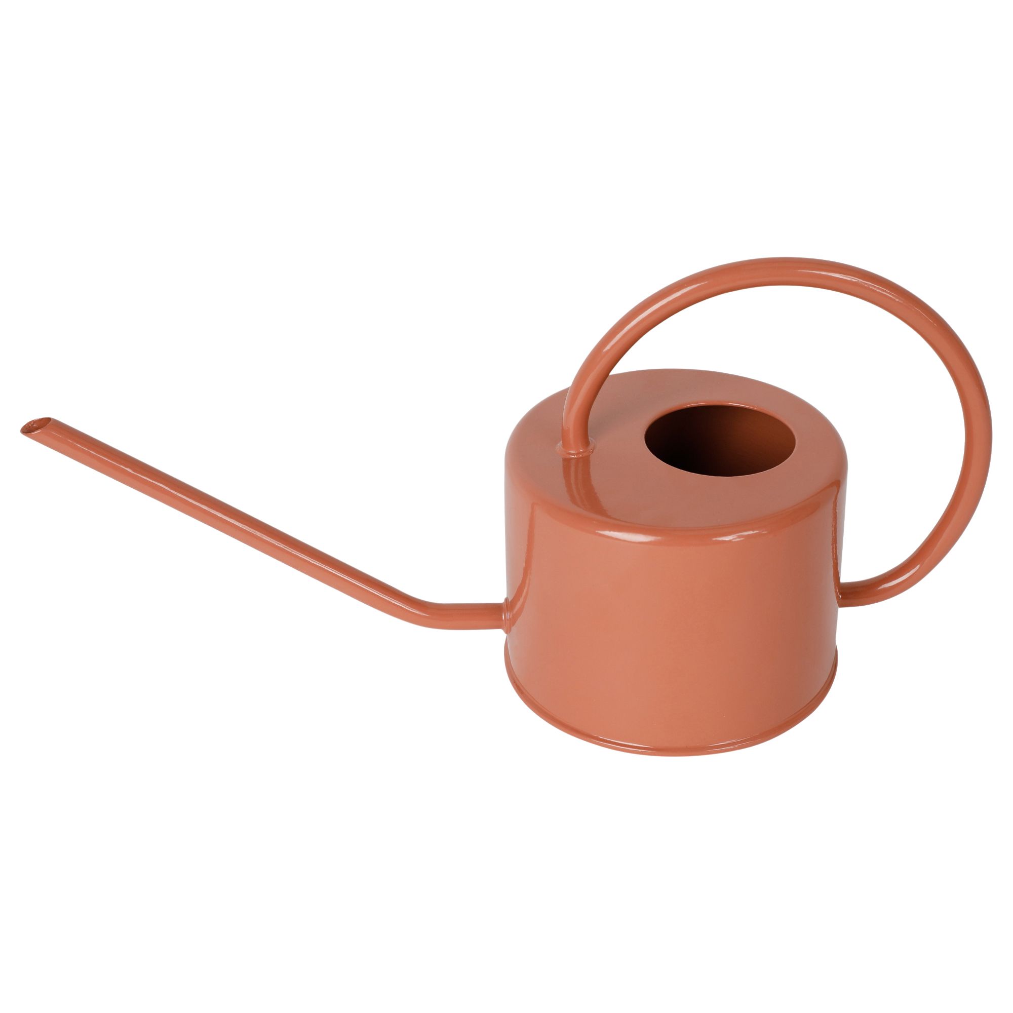 GoodHome Red Steel Watering can 1L