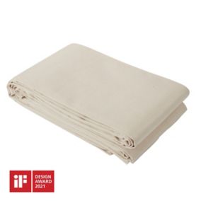 GoodHome Refillable Slip resistant Cotton & polyethylene (PE) Dust sheet , (L)7m x, (W)1m