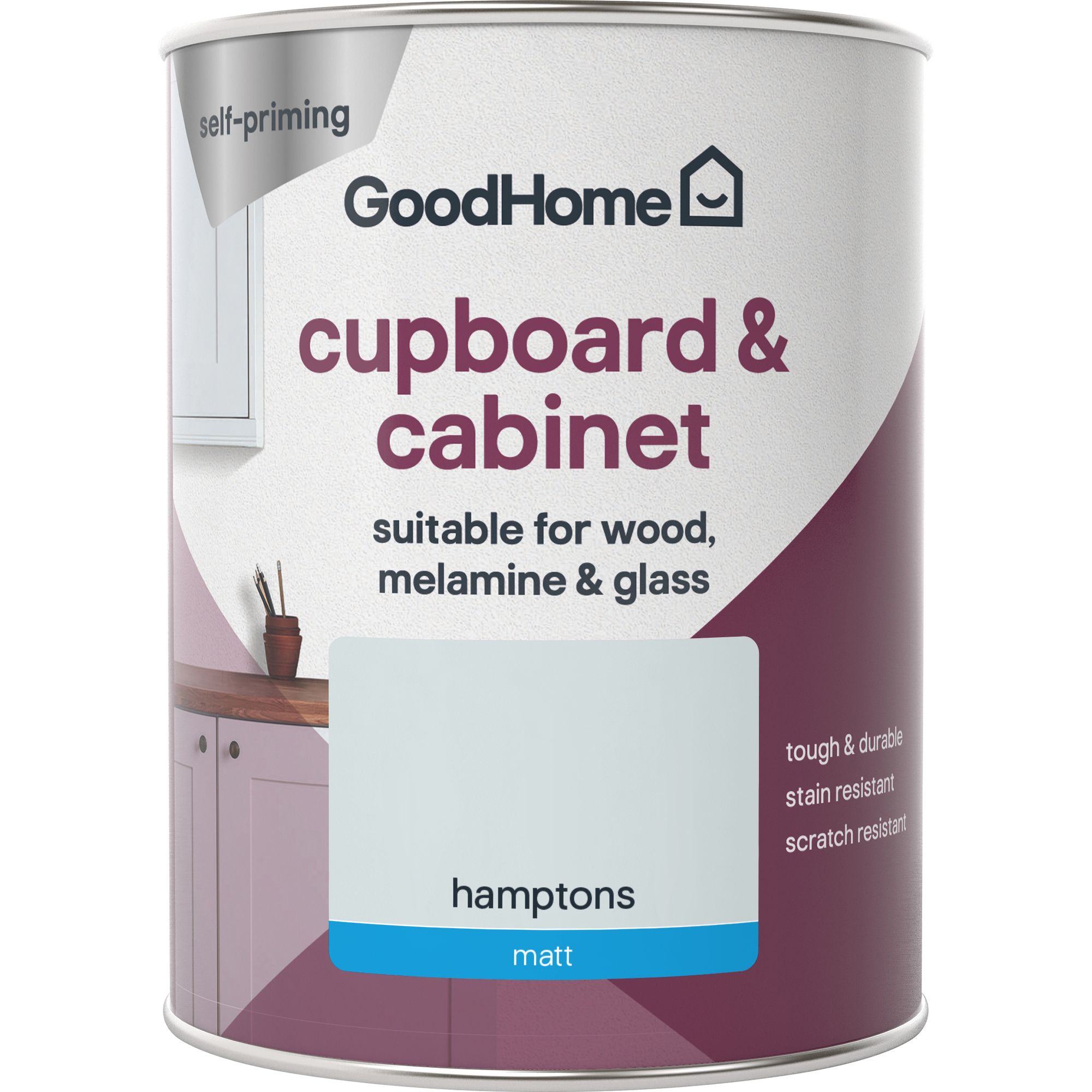 GoodHome Renovation Hamptons Matt Cupboard & cabinet paint, 750ml