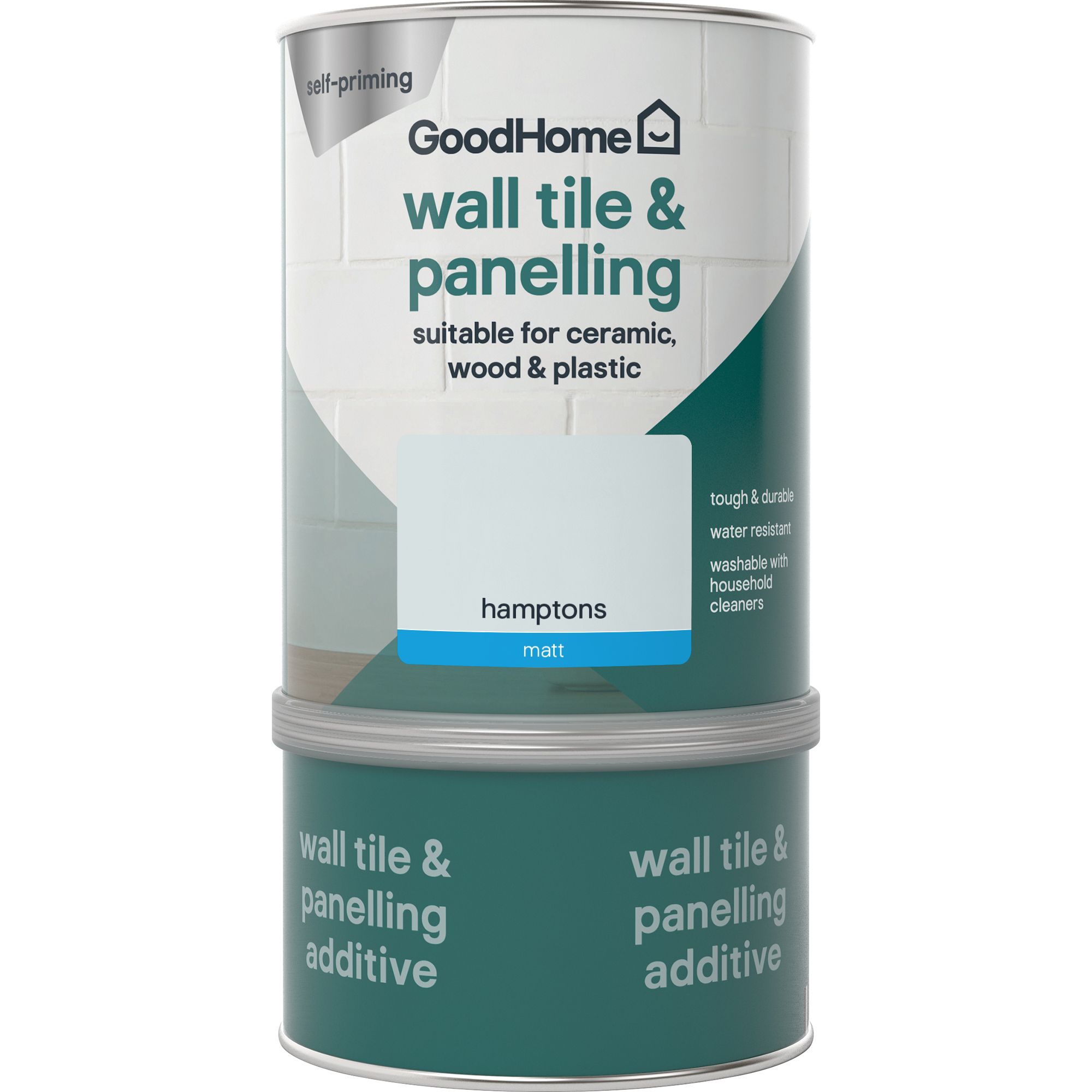 GoodHome Renovation Hamptons Matt Wall tile & panelling paint, 750ml