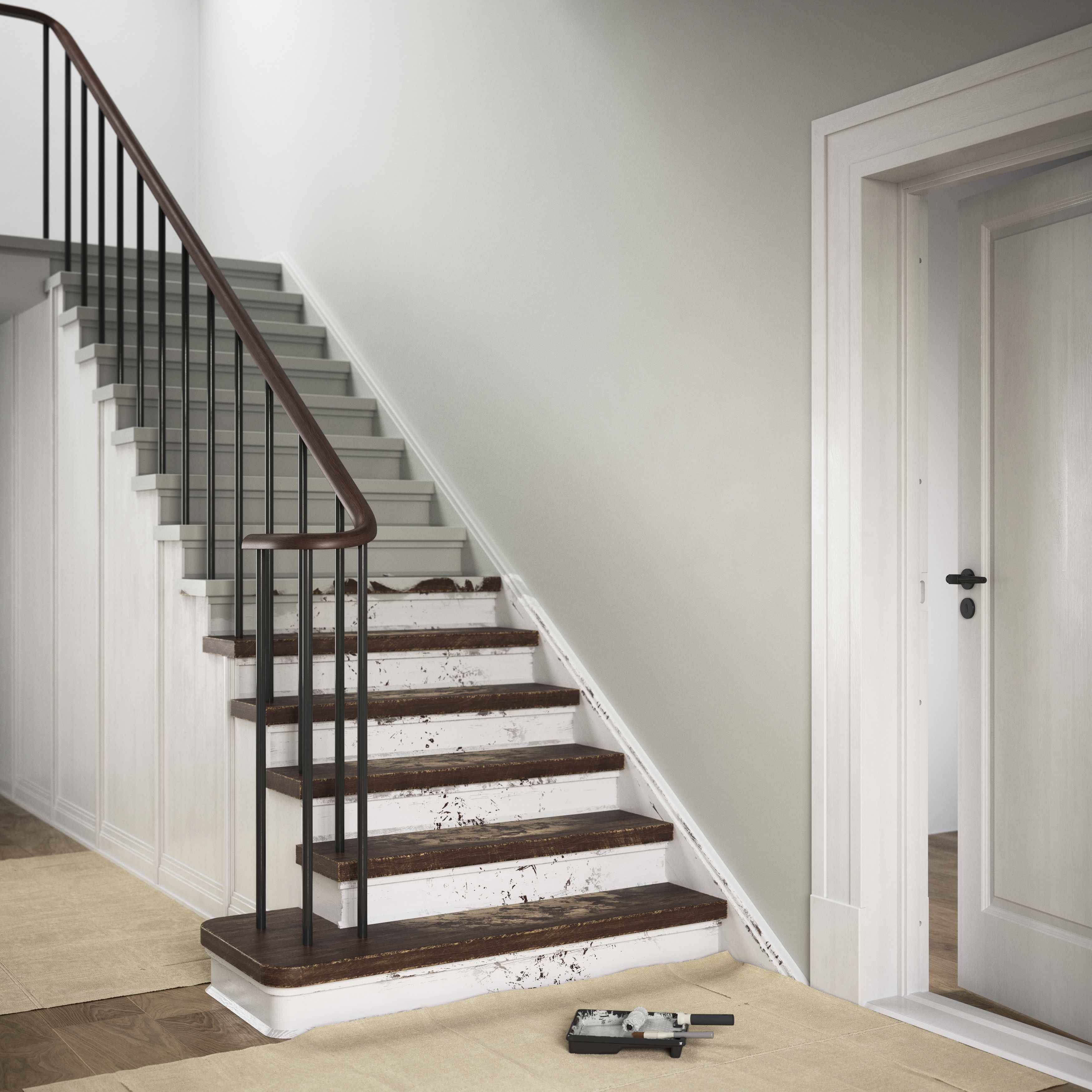 GoodHome Renovation Hamptons Satinwood Multi-surface paint, 750ml