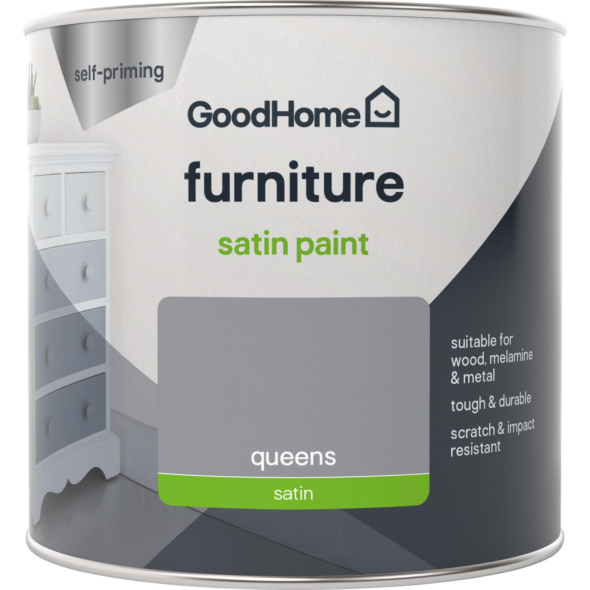 GoodHome Renovation Queens Satinwood Furniture paint, 500ml