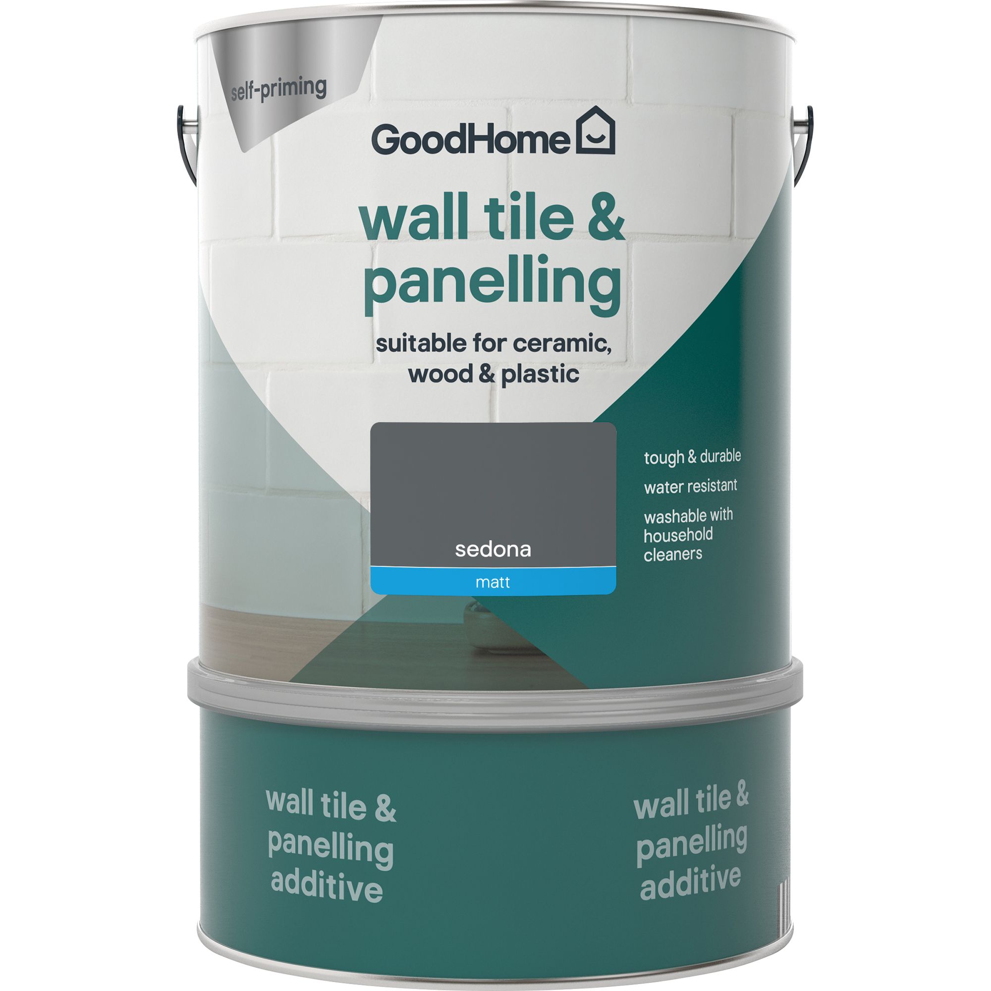 GoodHome Renovation Sedona Matt Wall tile & panelling paint, 2L