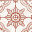 GoodHome Richi Red Tile effect Textured Border