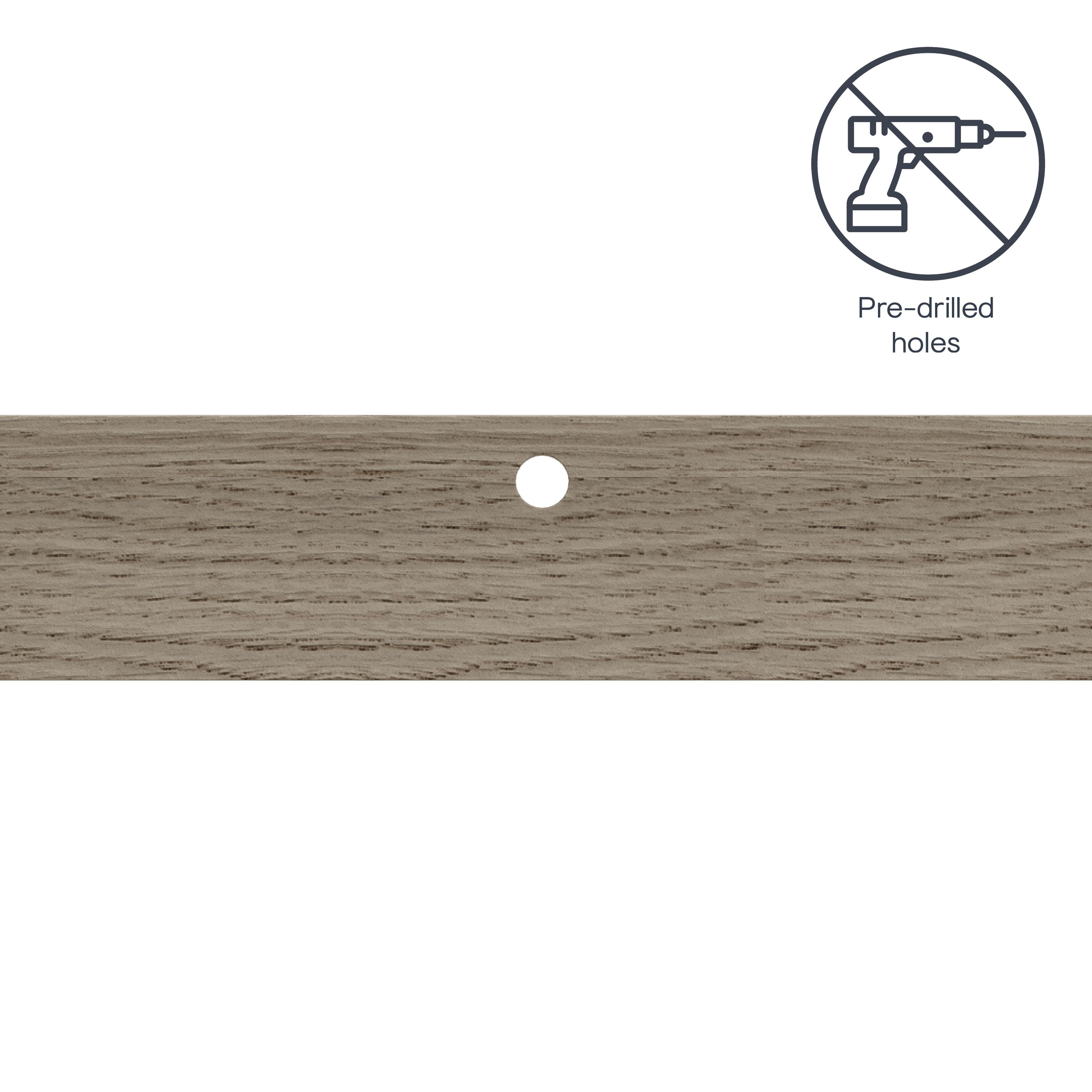 GoodHome Rigga Photo shelf (L)60cm x (D)10cm