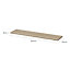 GoodHome Rigga Rectangular Floating shelf (L)80cm x (D)19cm
