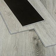 GoodHome Rigid Grey Oak effect Luxury vinyl click flooring, 2.22m² Pack