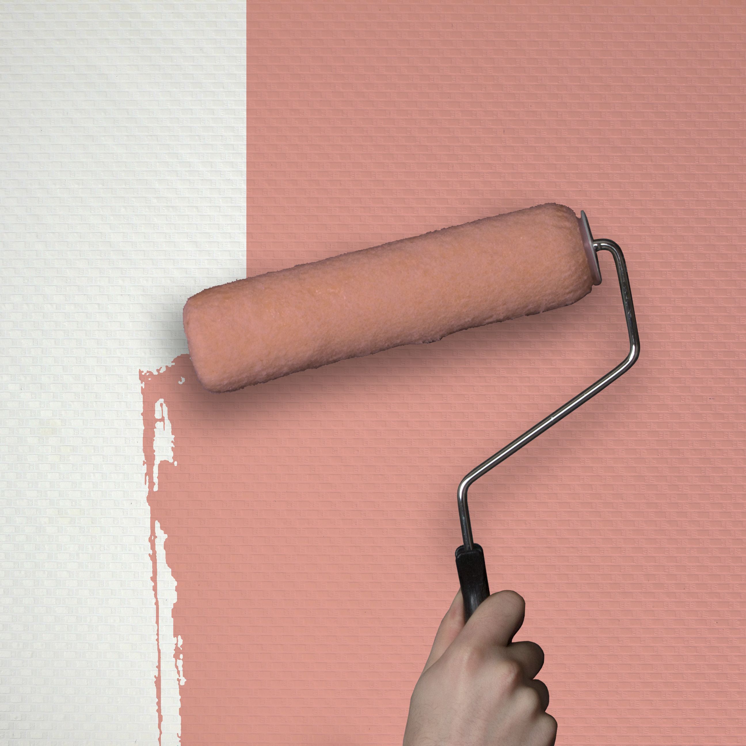 GoodHome Rivina White Woven effect Textured Wallpaper Sample