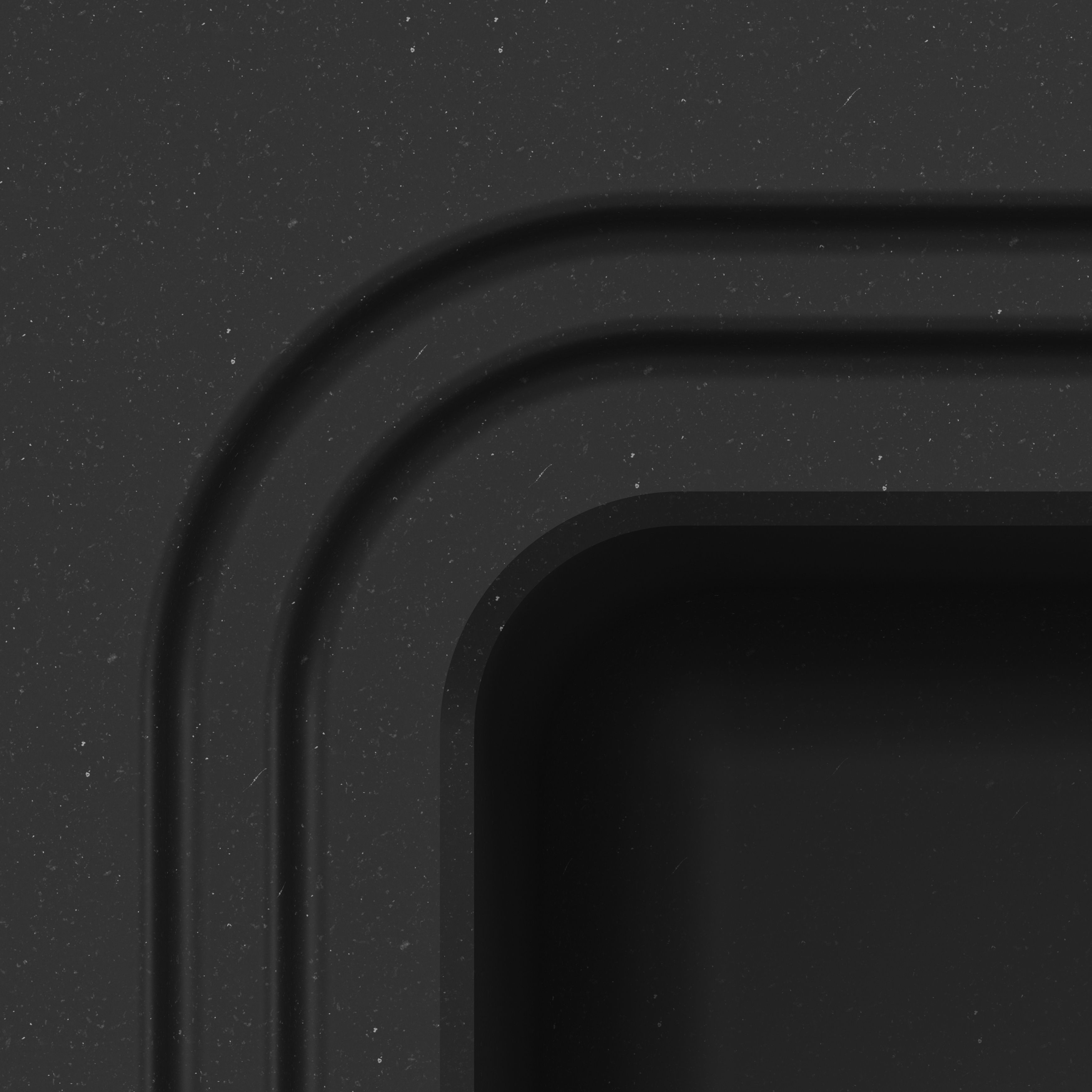 GoodHome Romesco Matt black Composite quartz 1 Bowl Sink & drainer 516mm x 773mm