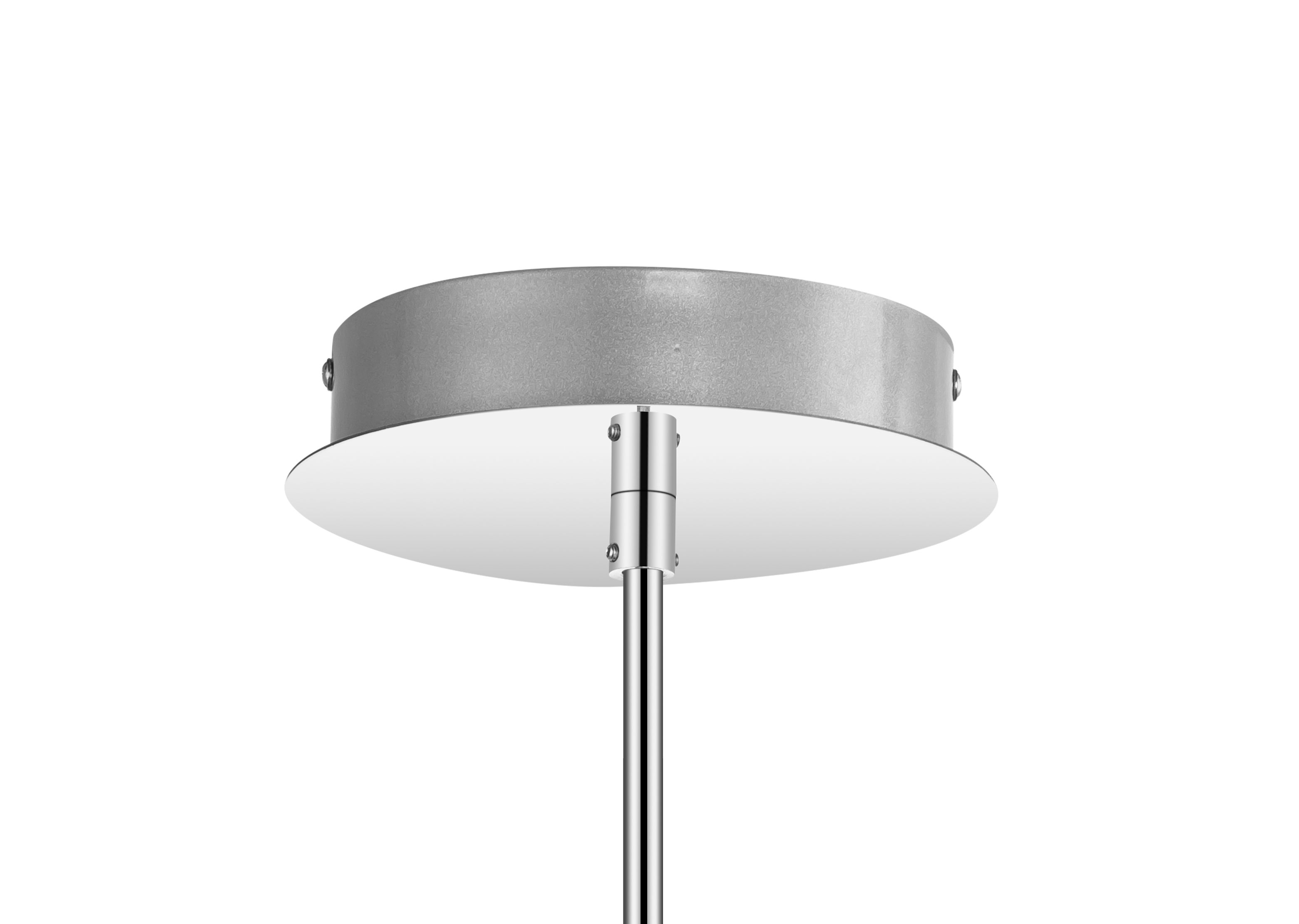 GoodHome Round Beaded Metal & plastic Chrome effect LED Entwined Ceiling light