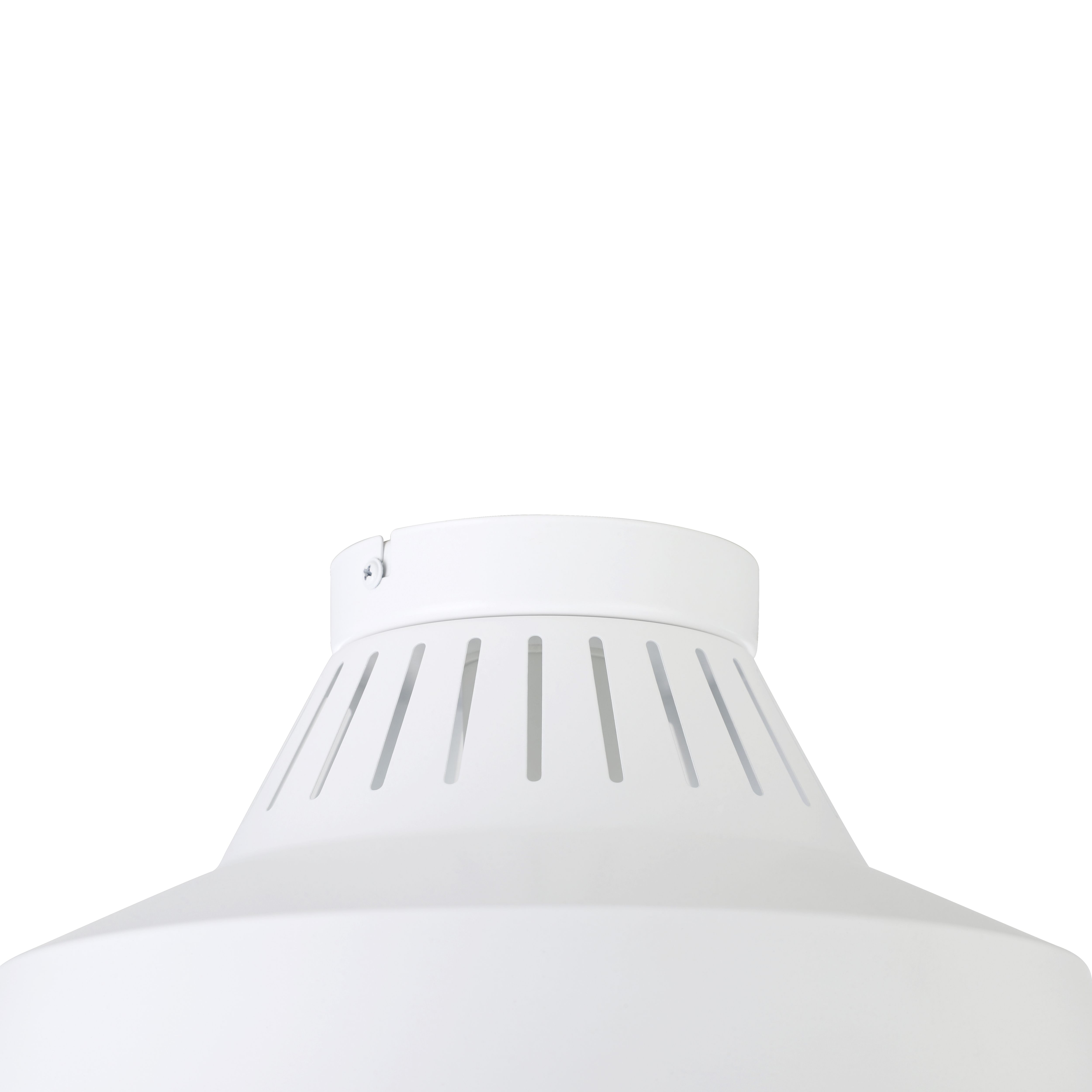 GoodHome Round Matt Metal White Ceiling light
